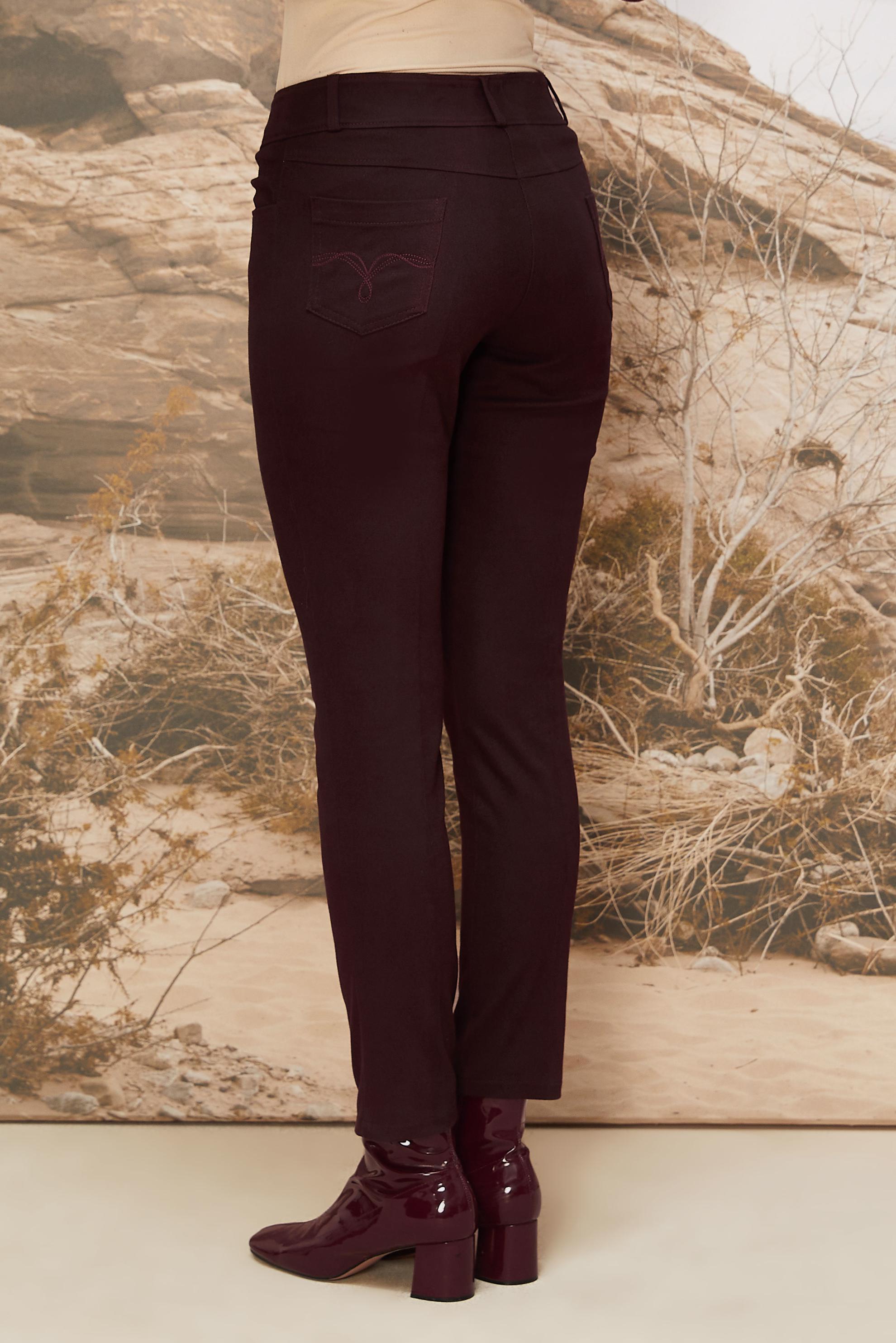 Tesettür giyim BORDO BORU PAÇA PANTOLON 7253