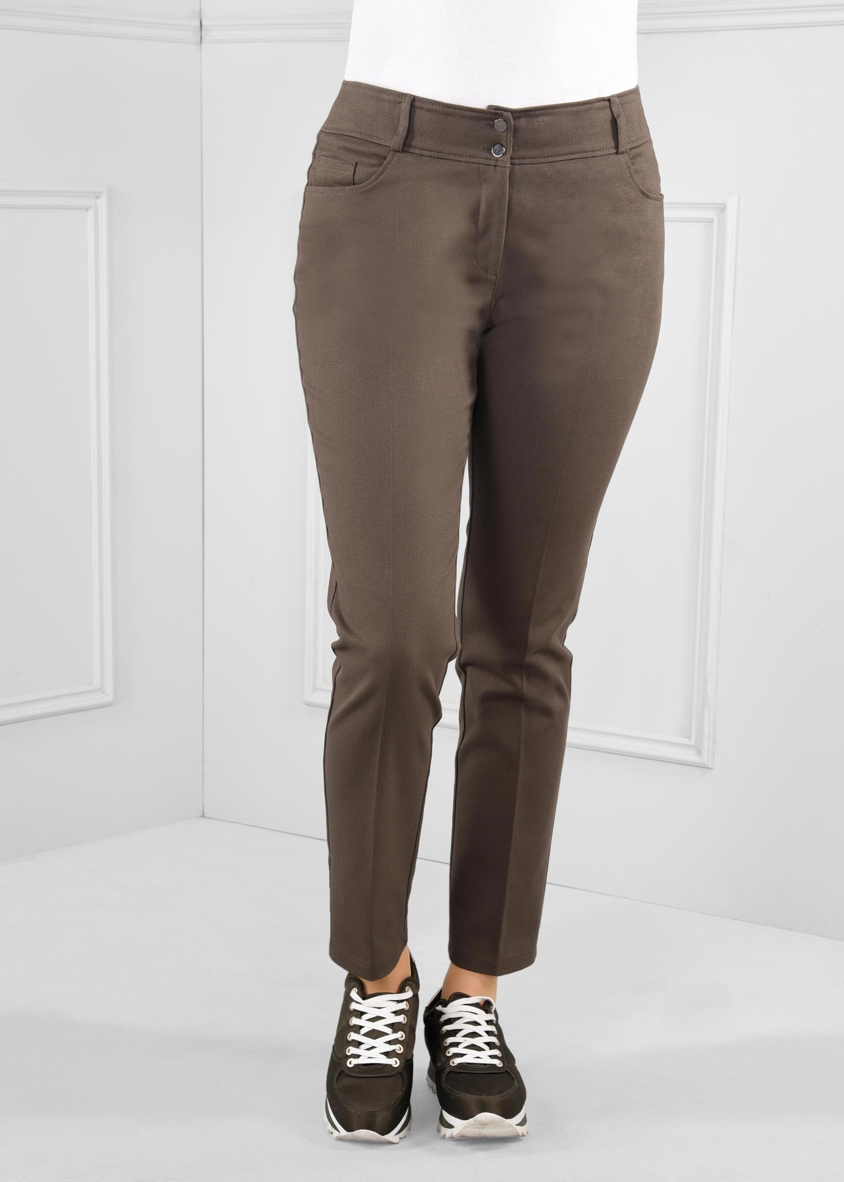 Tesettür giyim HAKİ BORU PAÇA PANTOLON 7253