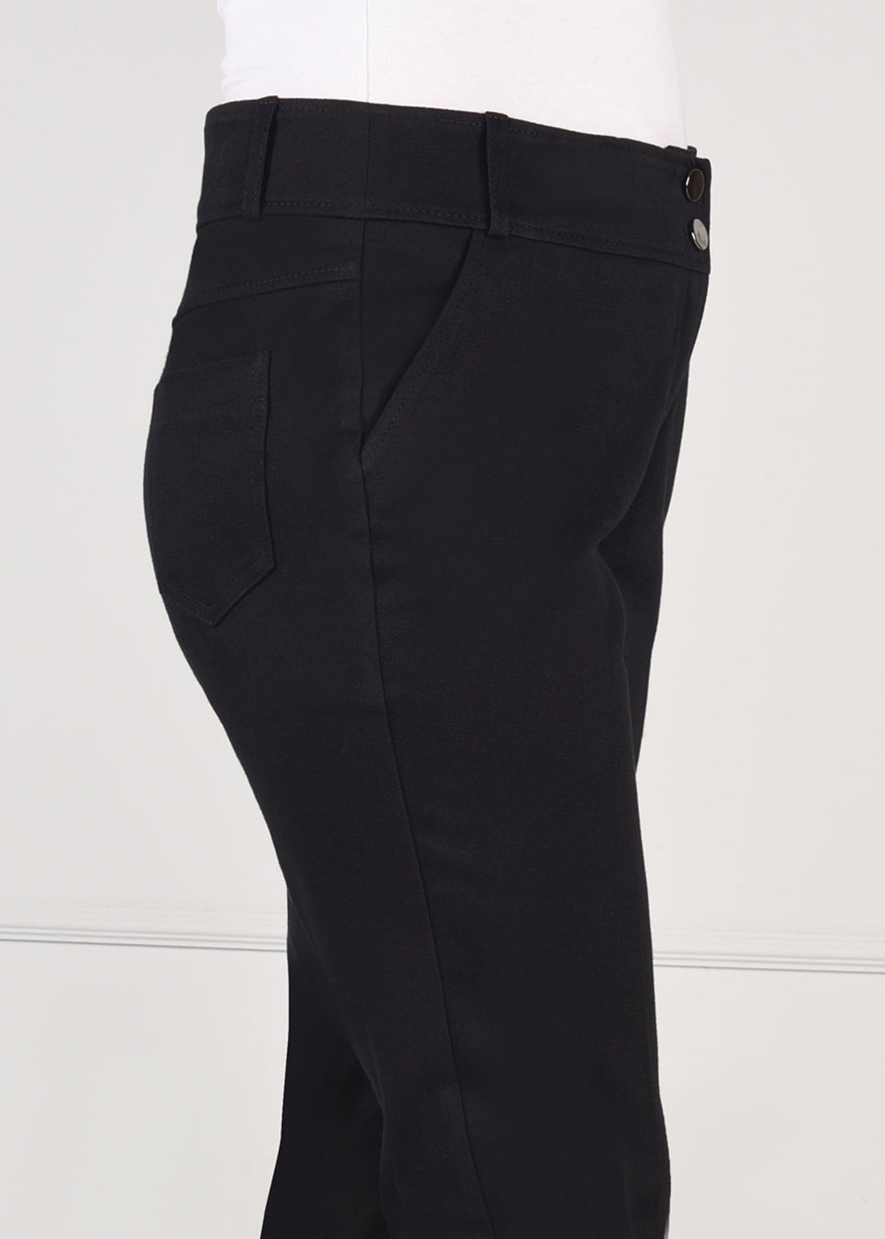 Tesettür giyim SİYAH DÜĞMELİ CEPLİ PANTOLON 7254 