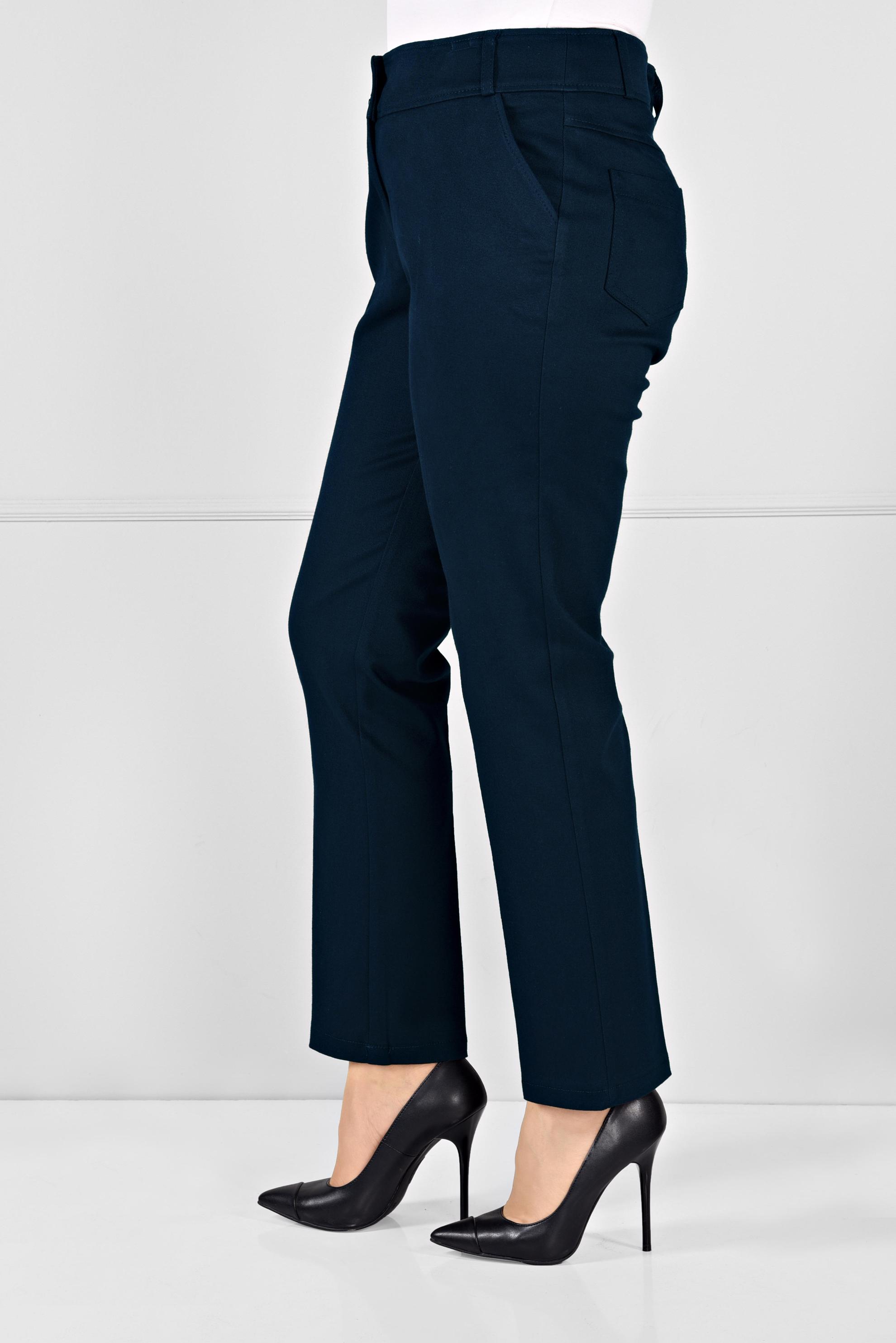 Tesettür giyim LACİVERT DÜĞMELİ CEPLİ PANTOLON 7254 