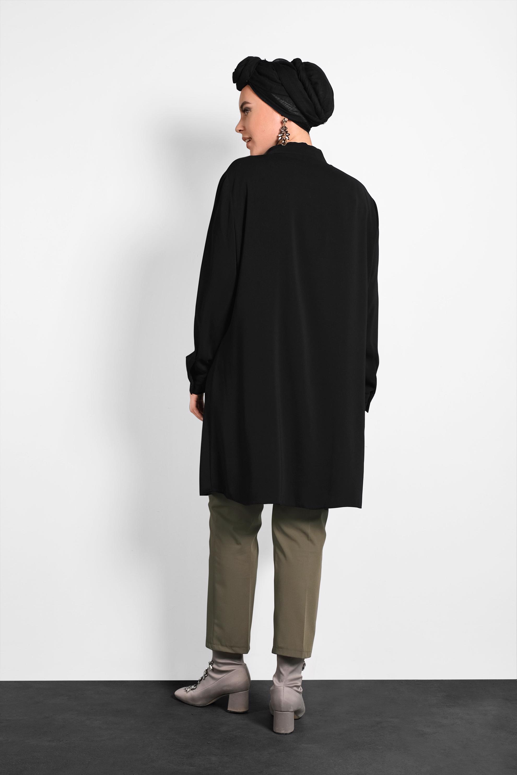 Hijab clothing KHAKI CLASSIC CUT MID-RISE PANTS 7262 