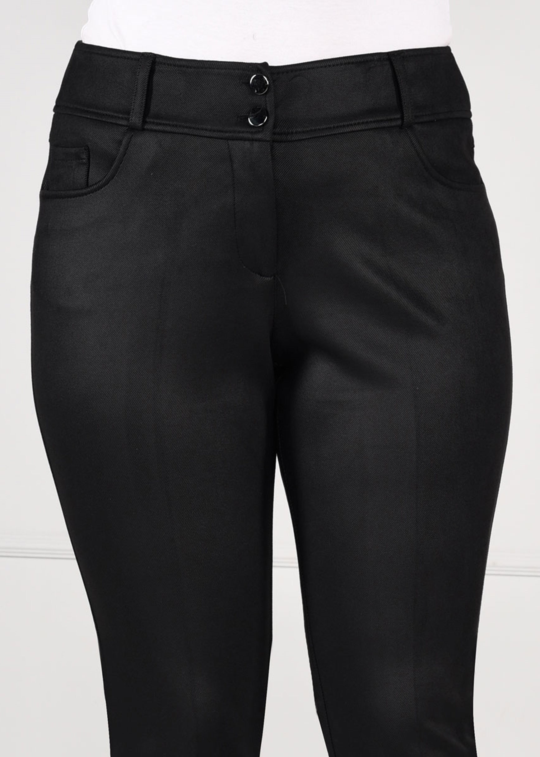 Tesettür giyim SİYAH DAR PAÇA GABARDİN PANTOLON 7270