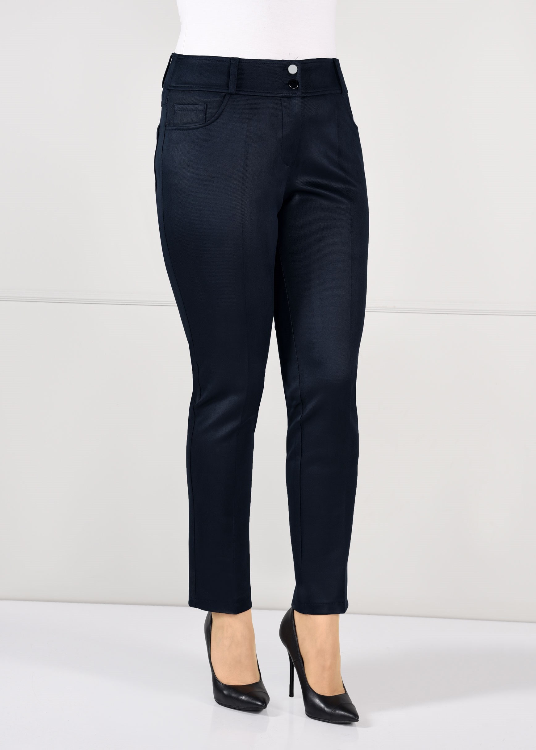 Tesettür giyim LACİVERT DAR PAÇA GABARDİN PANTOLON 7270