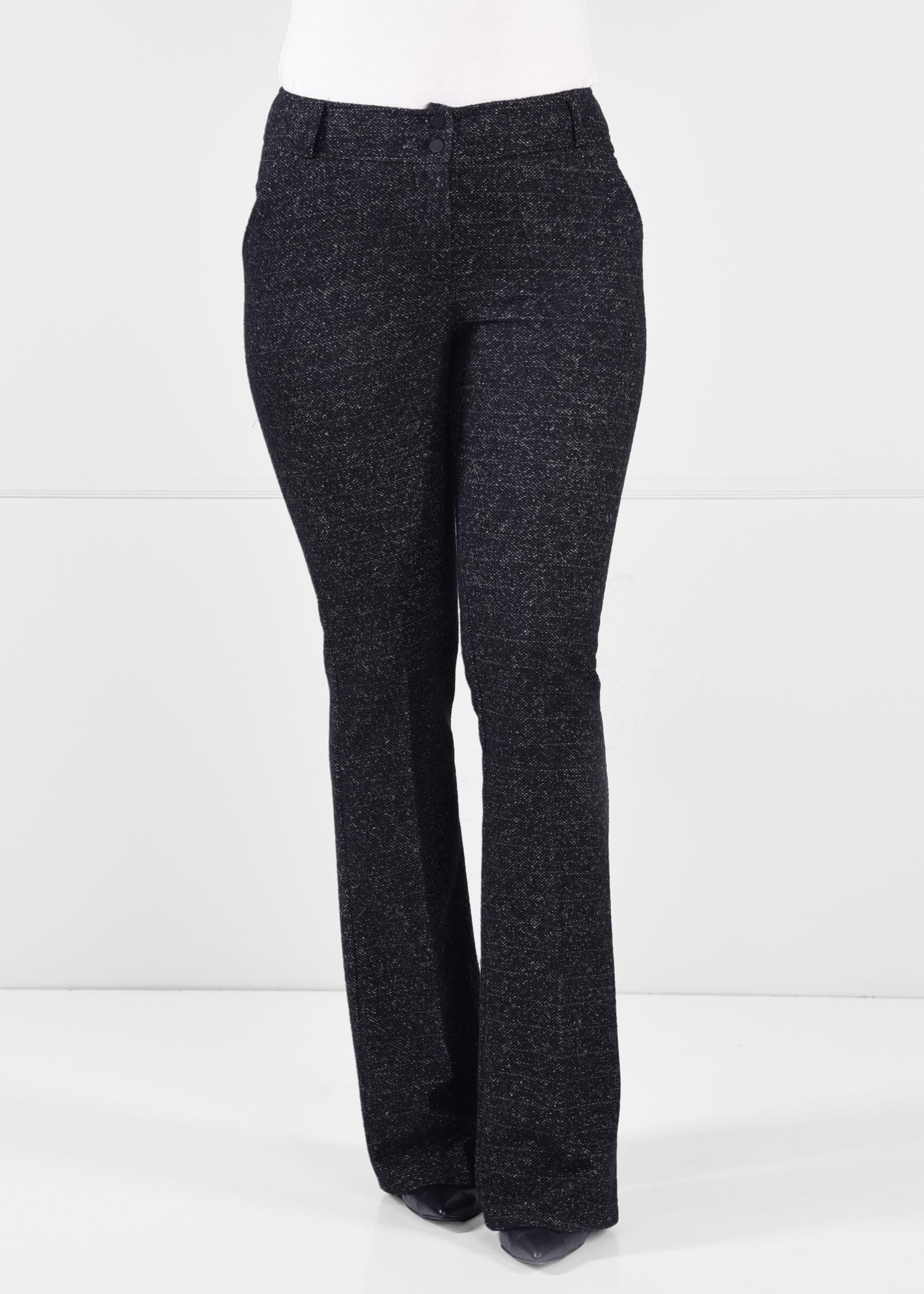 Tesettür giyim LACİVERT İSPANYOL PAÇA DÜĞMELİ PANTOLON 7279