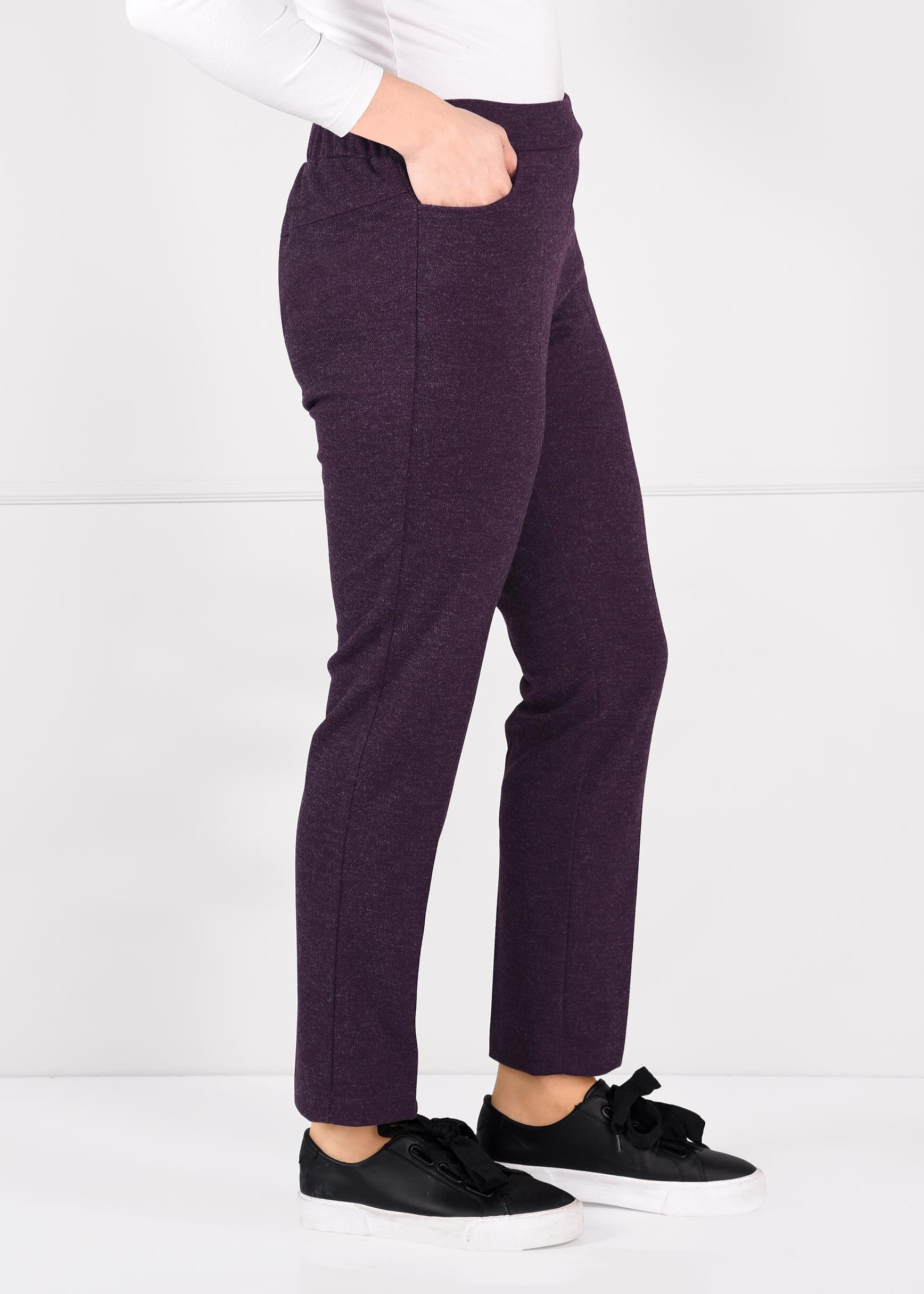 Tesettür giyim MÜRDÜM BELİ LASTİKLİ BORU PAÇA PANTOLON 7281 