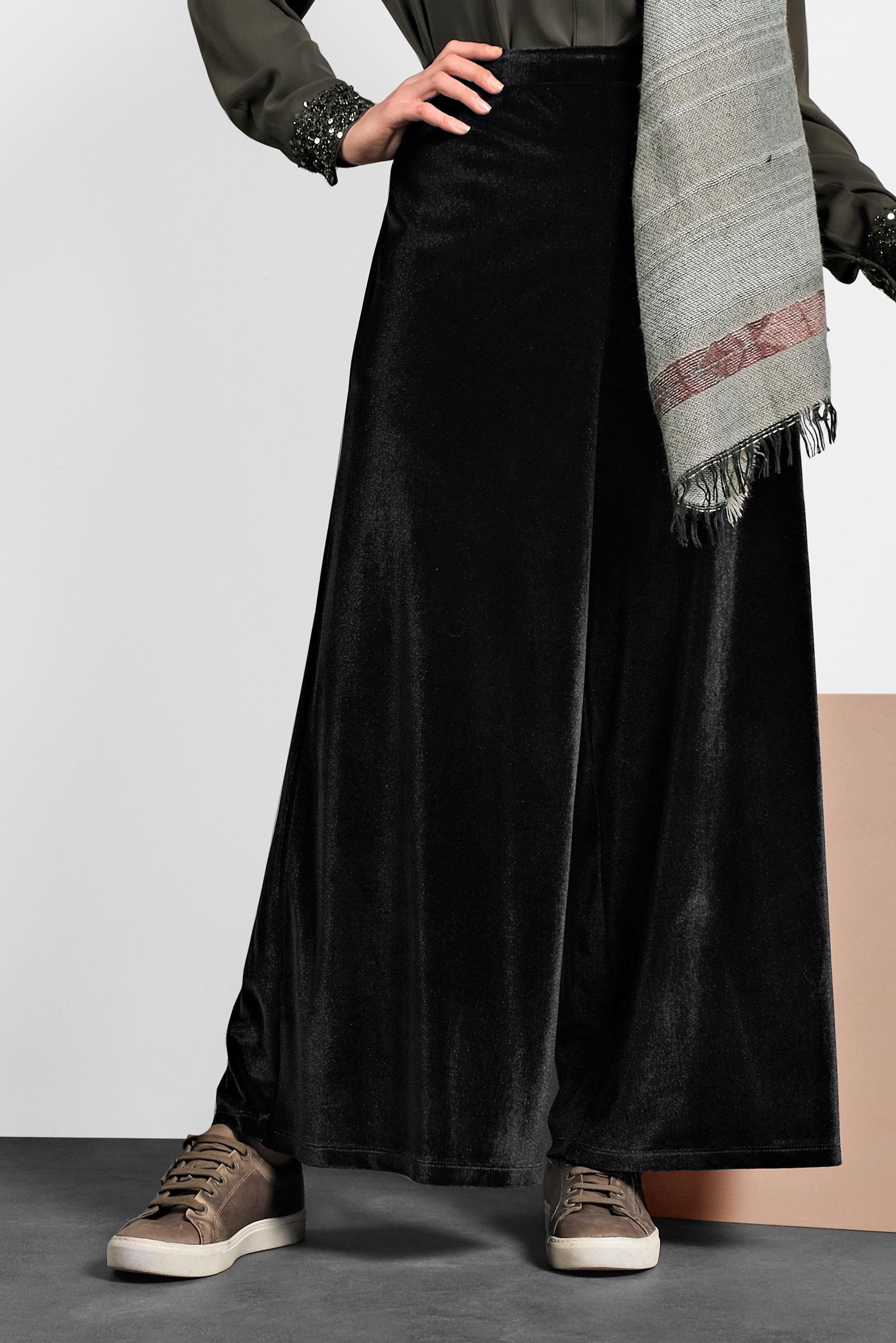 Hijab clothing BLACK VELVET PANTS 7405 
