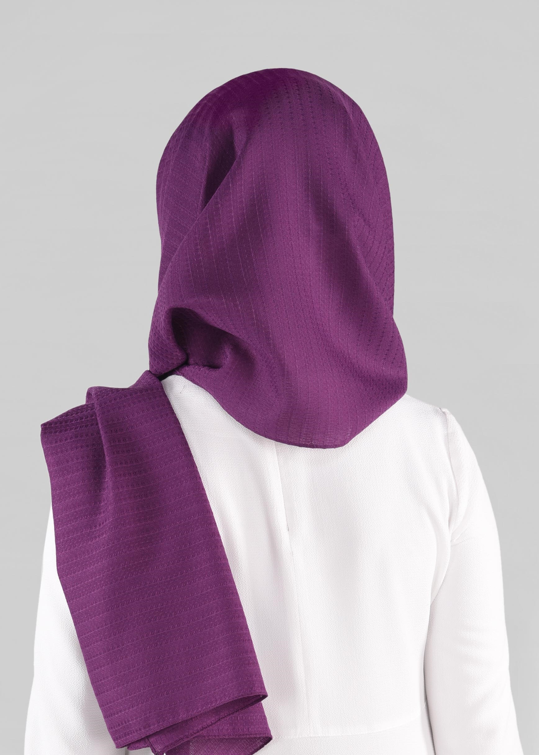 Tesettür giyim MOR 9879 ALVİNA KENDİNDEN DESENLİ ŞAL