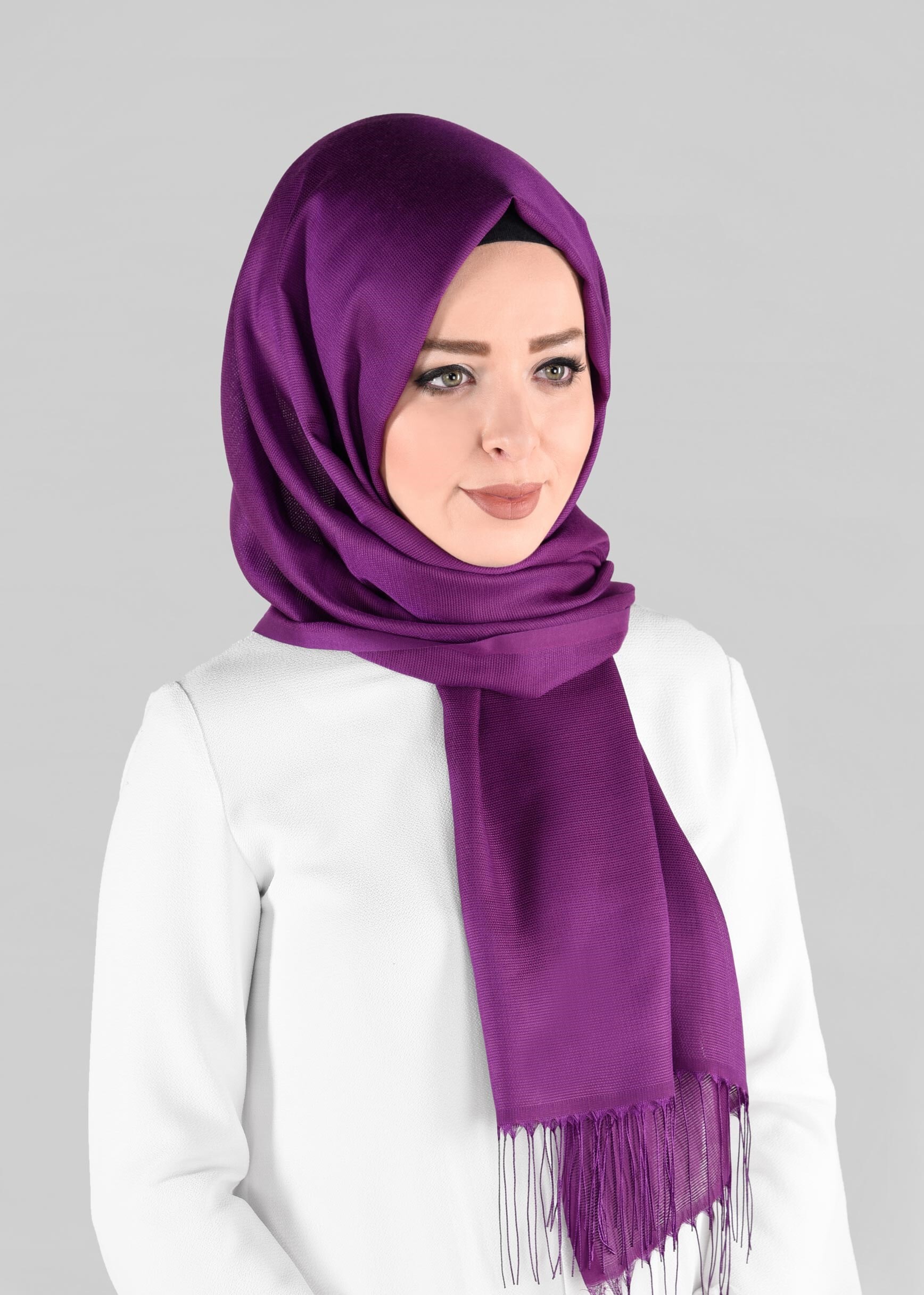 Tesettür giyim MOR 9881 ALVİNA TAKİNLİ ŞAL