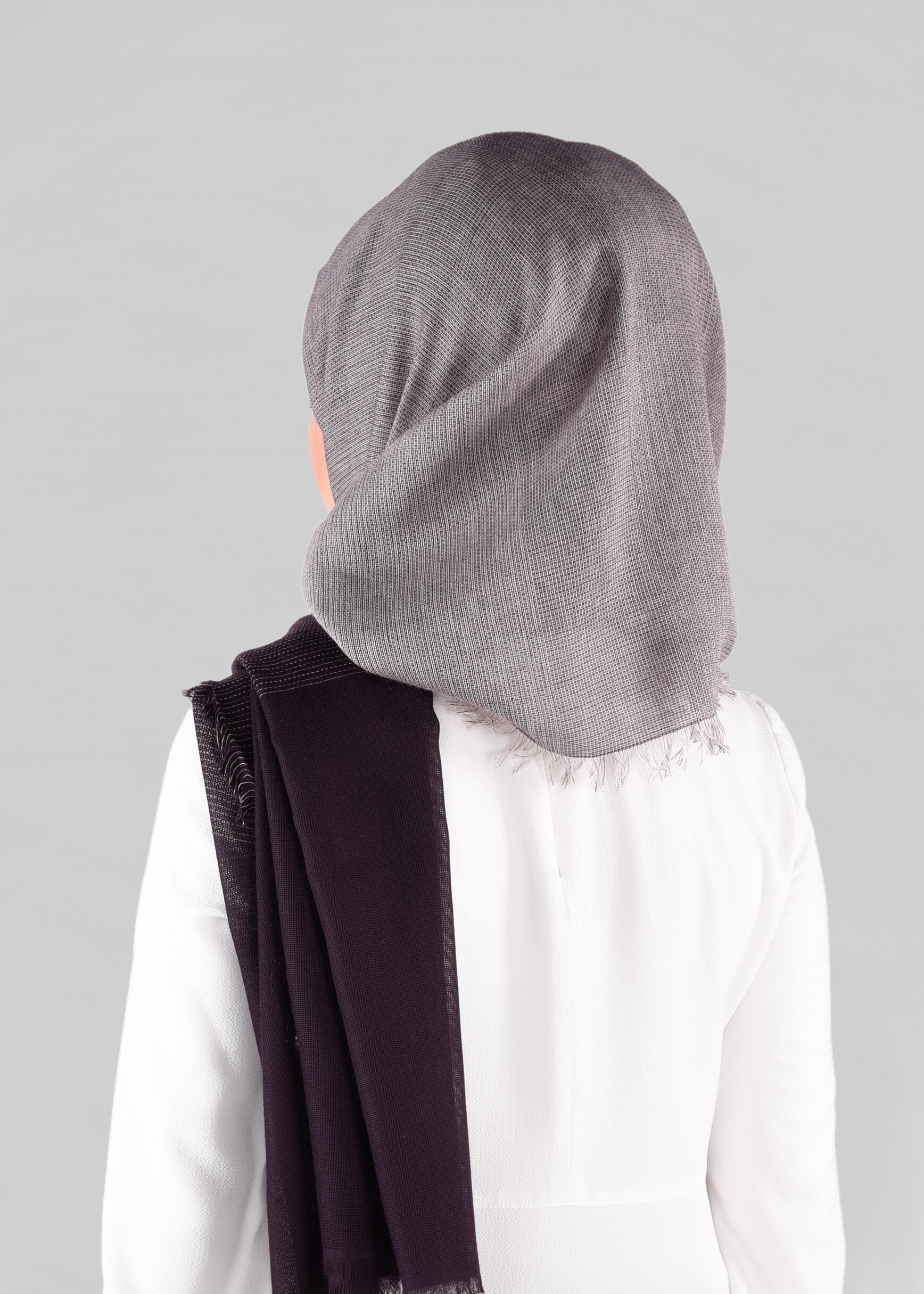 Tesettür giyim MOR 9883 ALVİNA PAMUKLU SAÇAKLI ŞAL