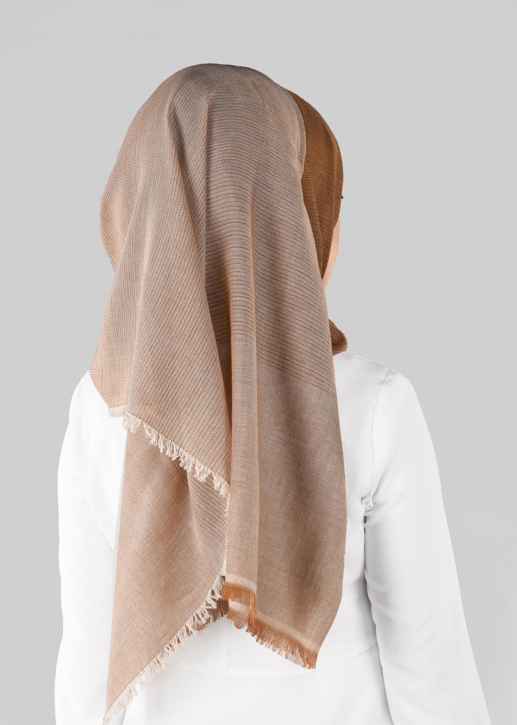 Tesettür giyim TABA 9883 ALVİNA PAMUKLU SAÇAKLI ŞAL