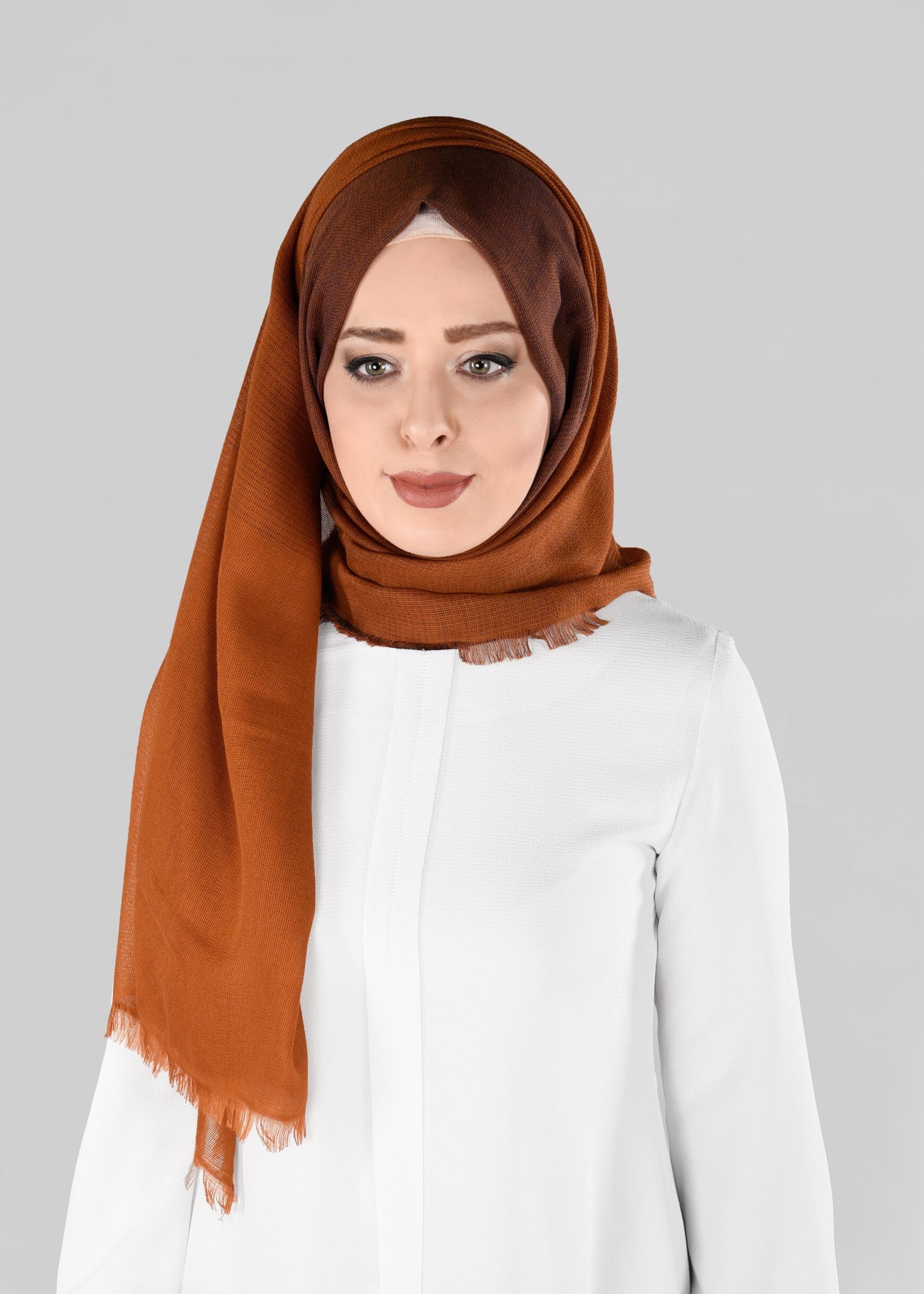 Tesettür giyim TABA 9883 ALVİNA PAMUKLU SAÇAKLI ŞAL