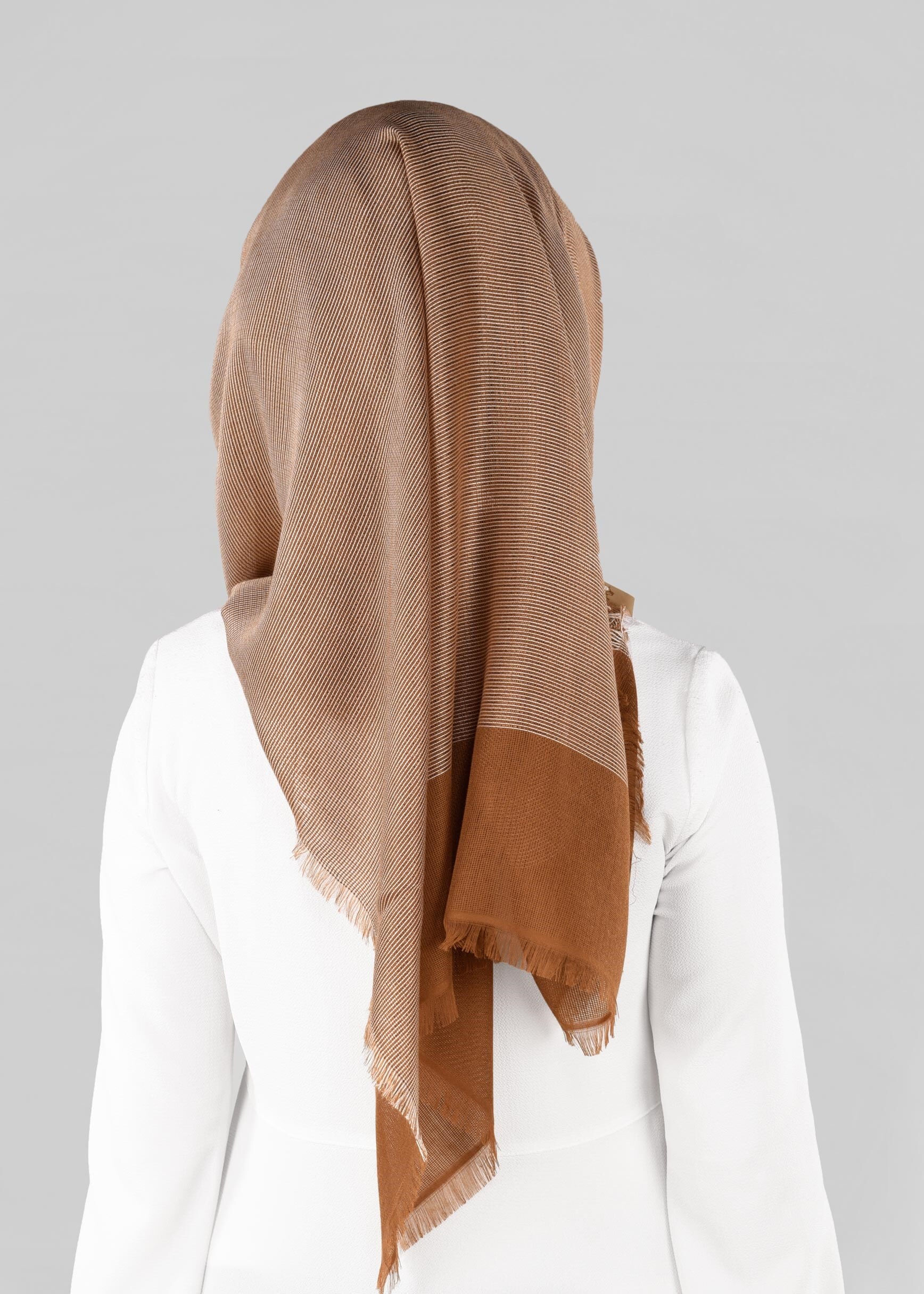 Tesettür giyim TABA 9884 ALVİNA KESİK SAÇAKLI ŞAL