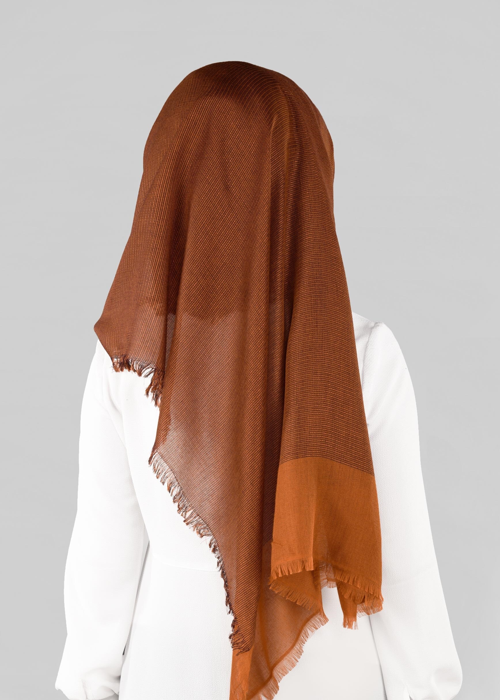 Tesettür giyim TABA 9884 ALVİNA KESİK SAÇAKLI ŞAL