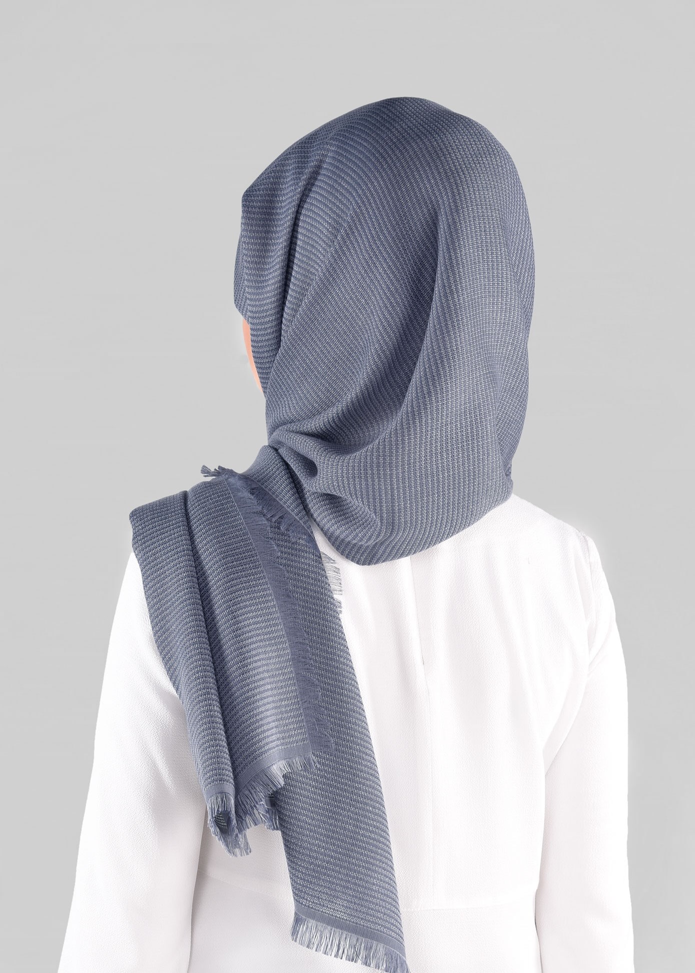 Tesettür giyim GÜMÜŞ 9885 ALVİNA KIŞLIK DOKUMA ŞAL