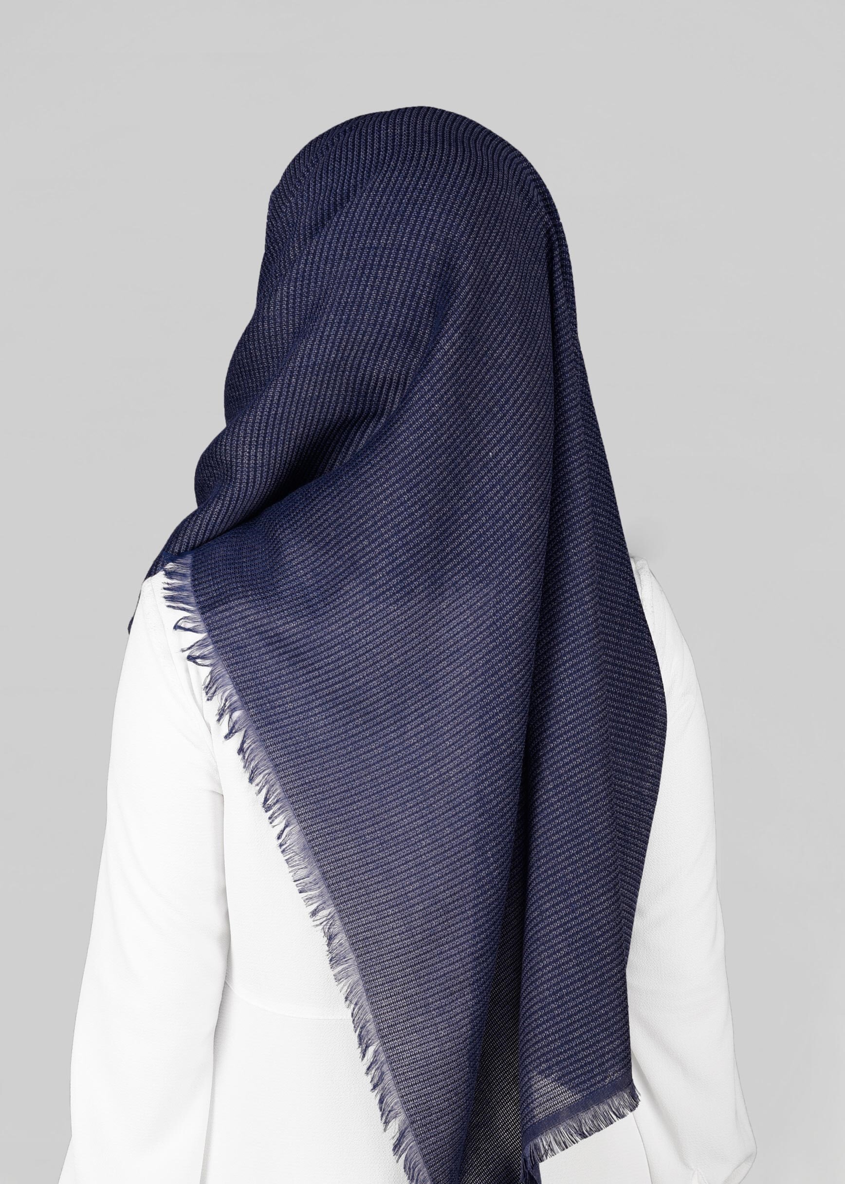 Tesettür giyim LACİVERT 9885 ALVİNA KIŞLIK DOKUMA ŞAL