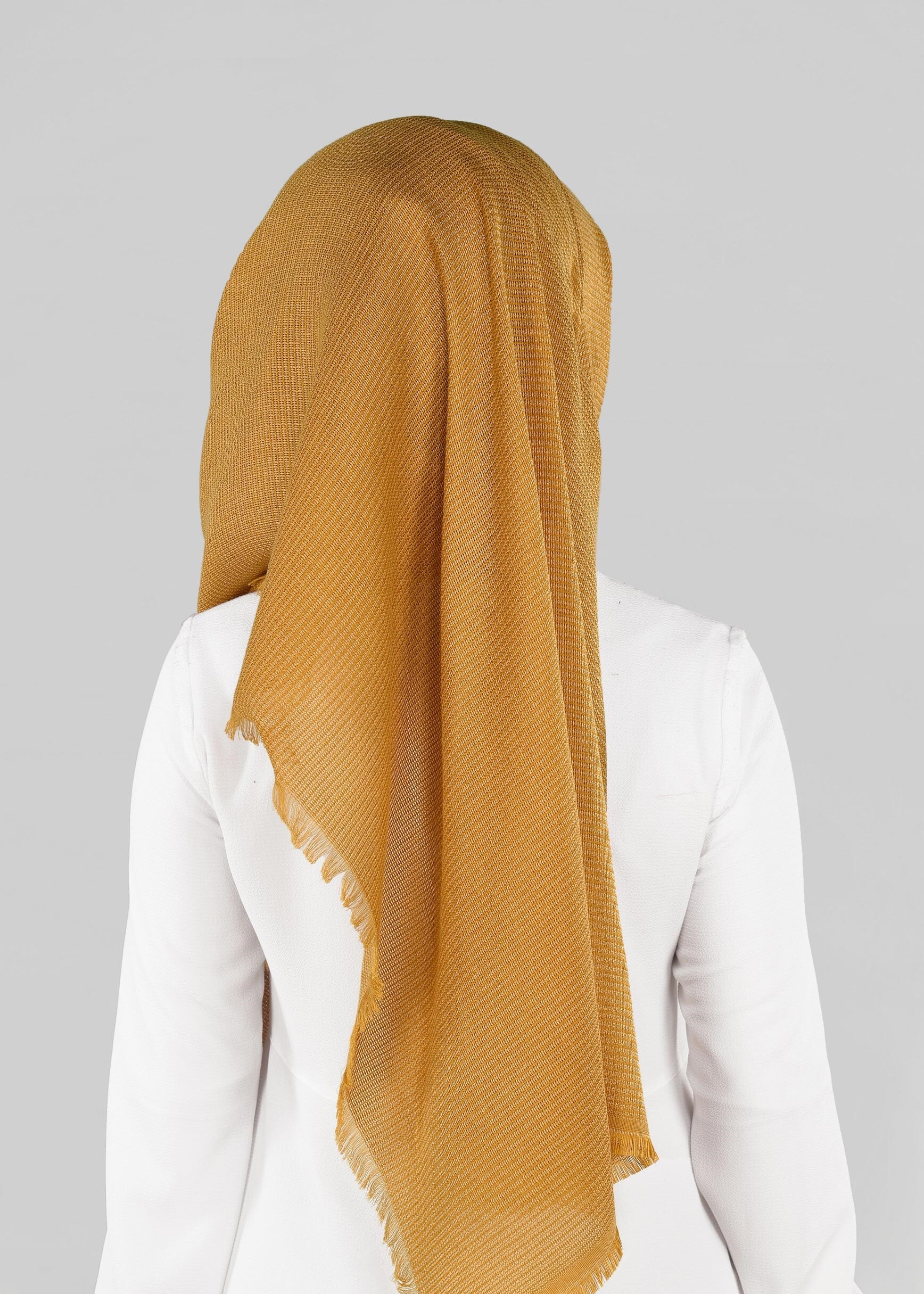 Tesettür giyim SARI 9885 ALVİNA KIŞLIK DOKUMA ŞAL