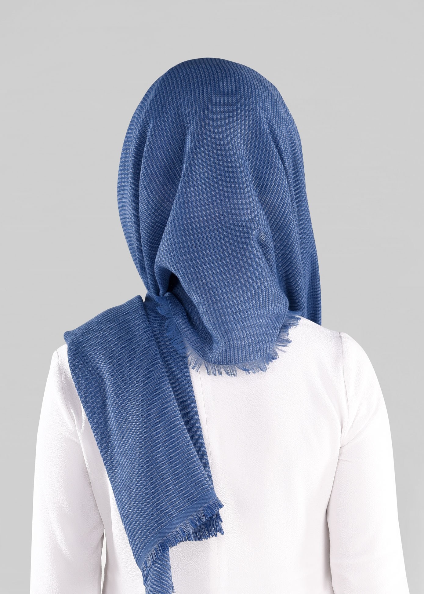 Tesettür giyim LACİVERT 9885 ALVİNA KIŞLIK DOKUMA ŞAL