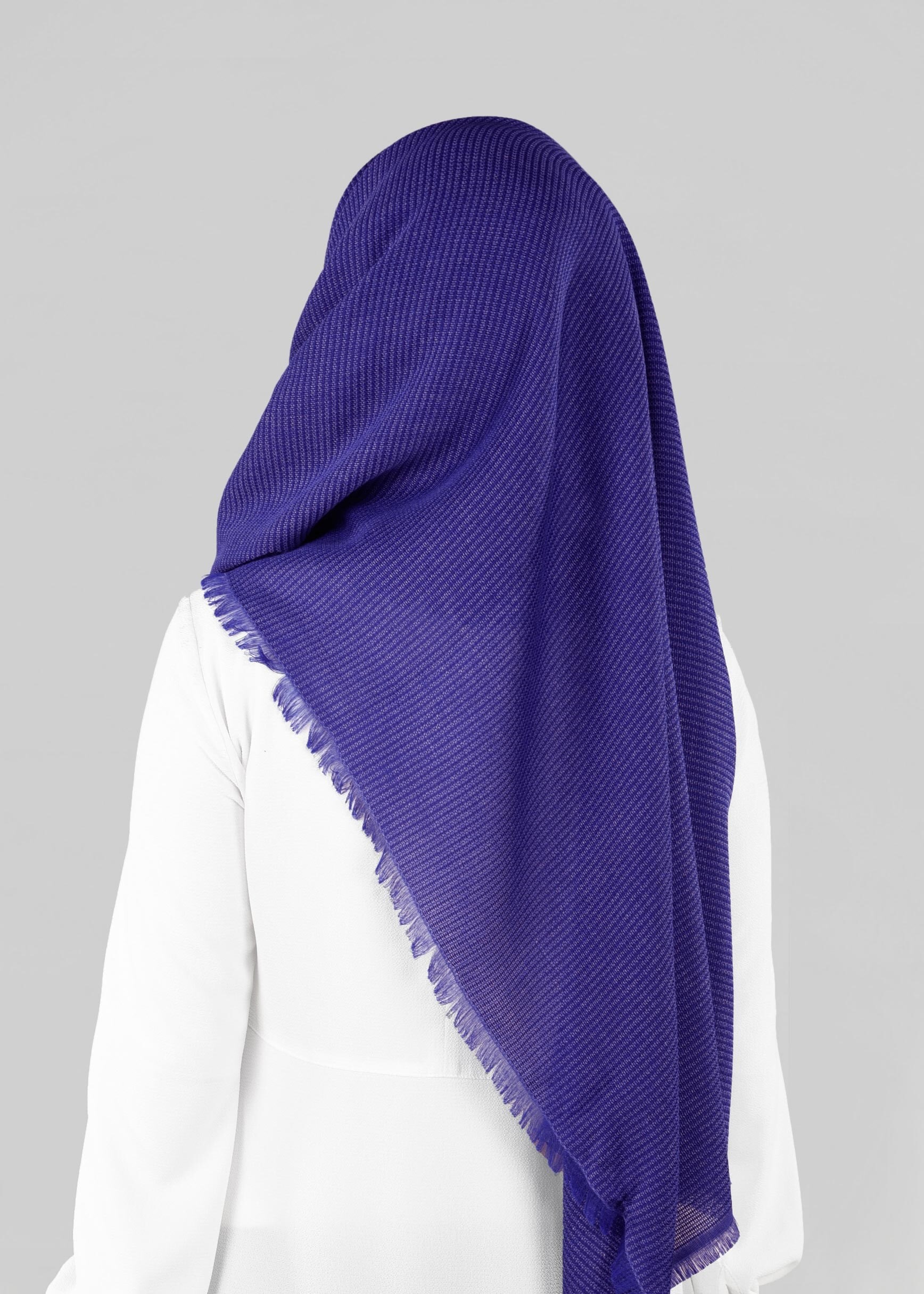 Tesettür giyim LACİVERT 9885 ALVİNA KIŞLIK DOKUMA ŞAL