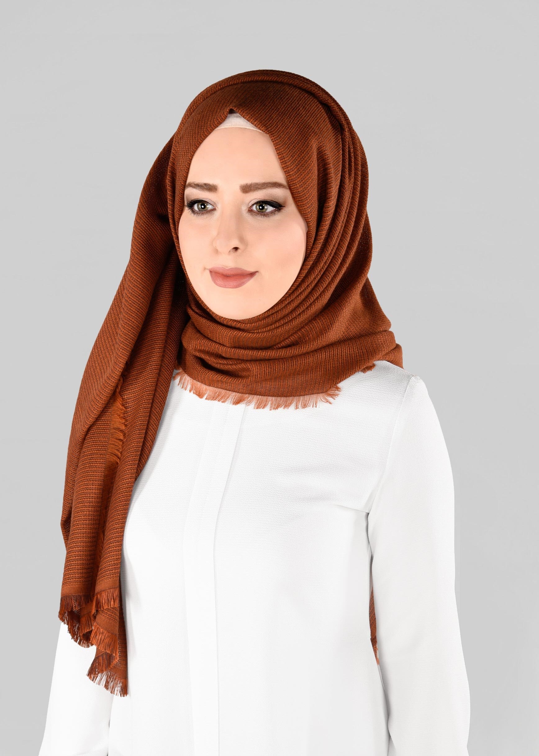 Tesettür giyim TABA 9885 ALVİNA KIŞLIK DOKUMA ŞAL