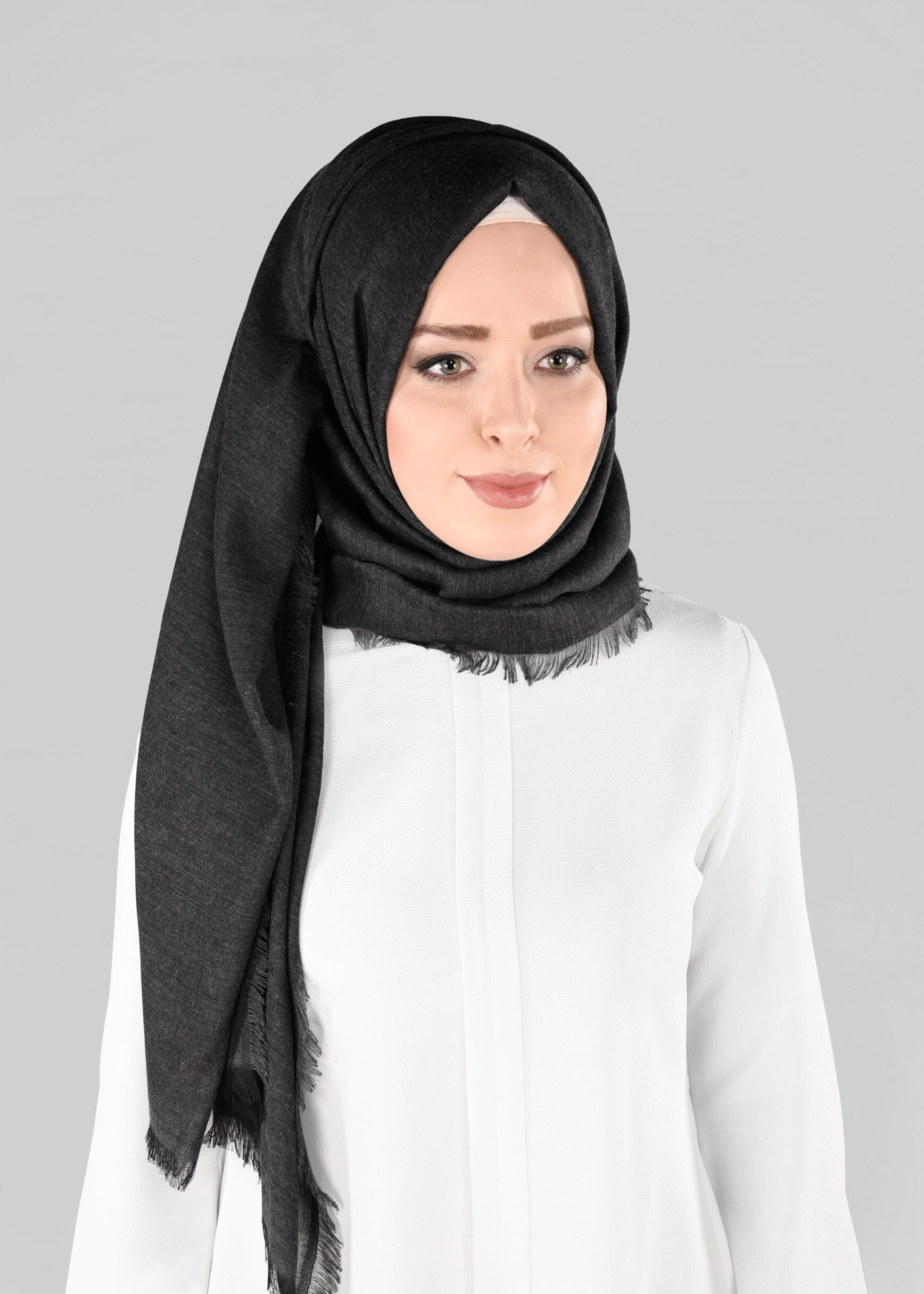 Tesettür giyim SİYAH 9888 ALVİNA SUDE ŞAL