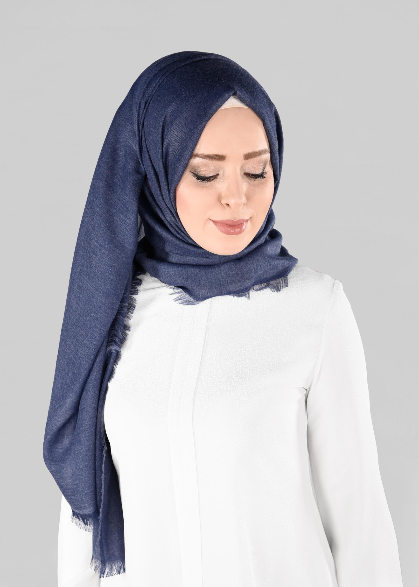 Tesettür giyim LACİVERT 9888 ALVİNA SUDE ŞAL