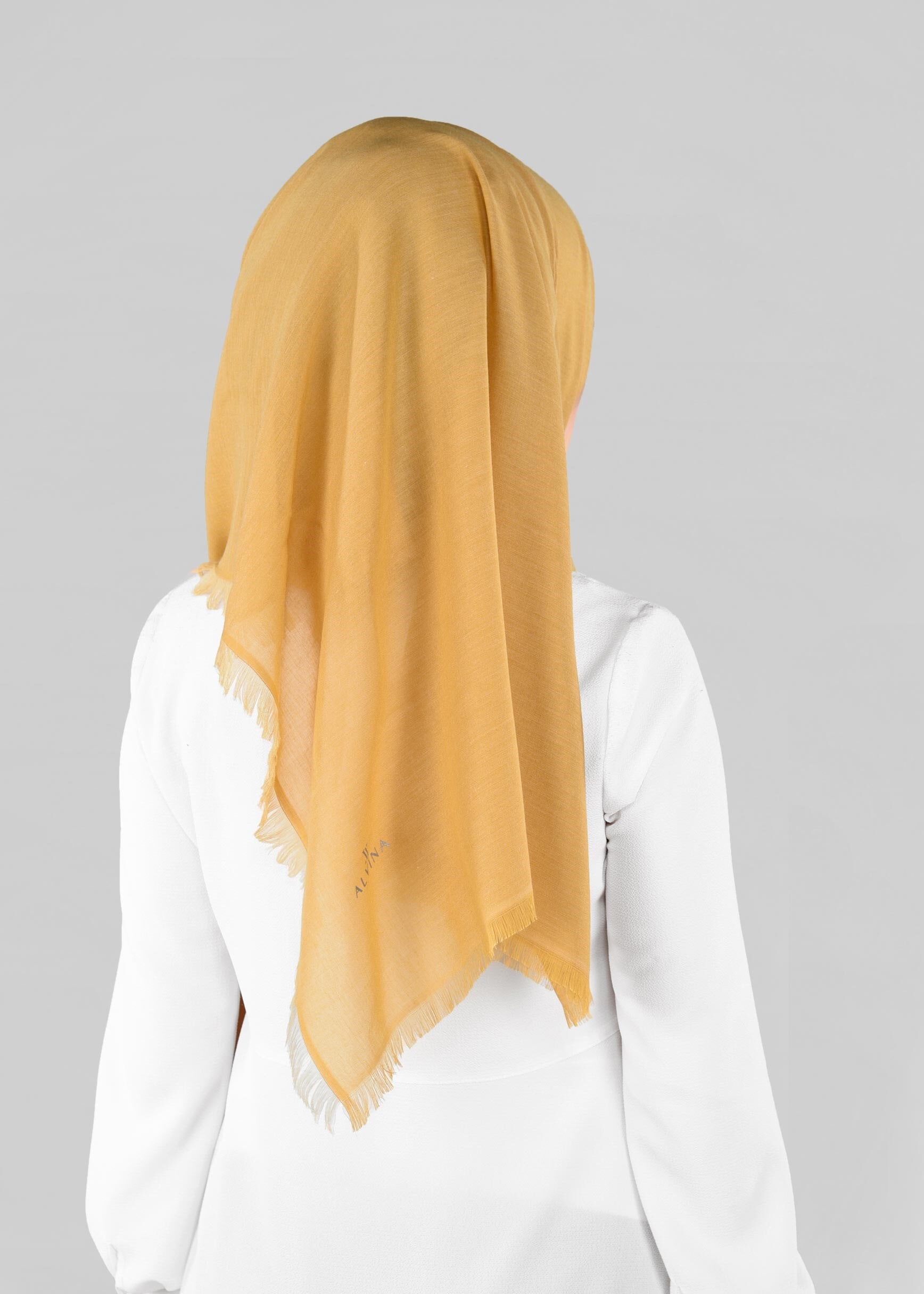 Tesettür giyim SARI 9888 ALVİNA SUDE ŞAL