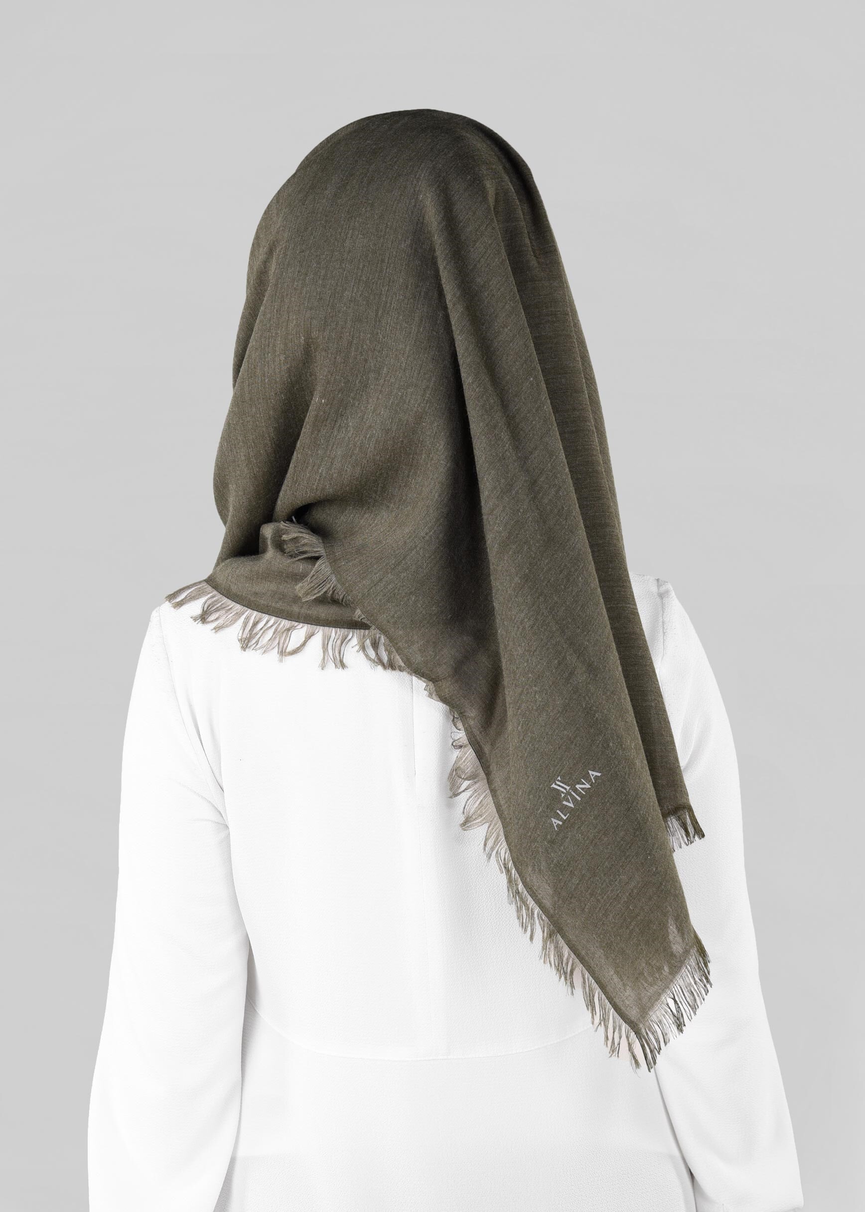 Tesettür giyim YEŞİL 9888 ALVİNA SUDE ŞAL