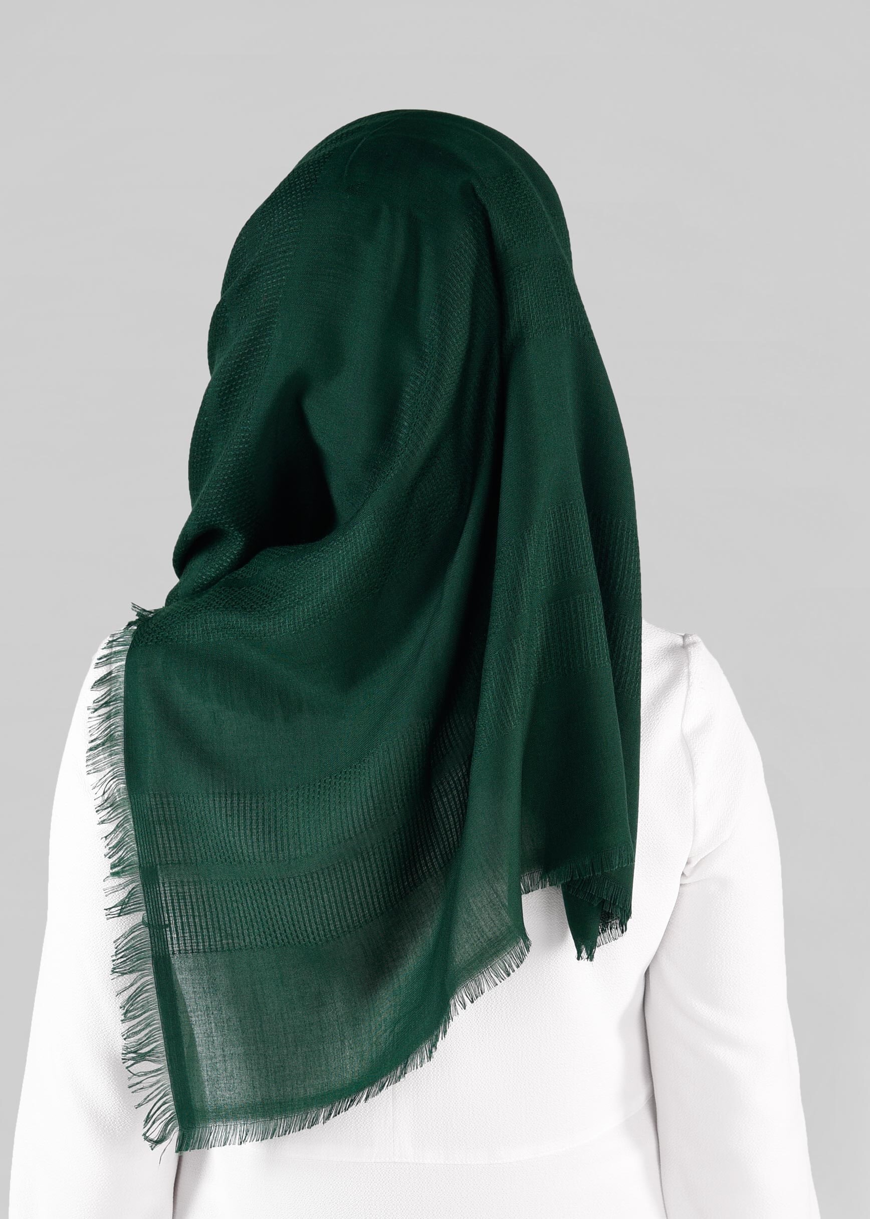 Tesettür giyim YEŞİL ALVİNA ARAFİLELİ ŞAL 9893 