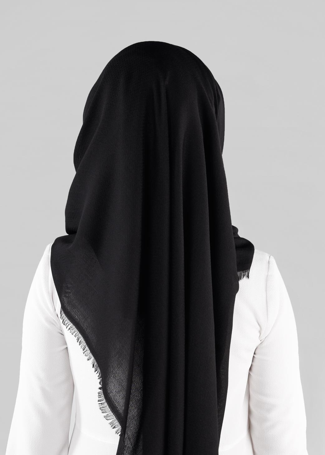 Tesettür giyim SİYAH ALVİNA ÇITIR ŞAL 9894 