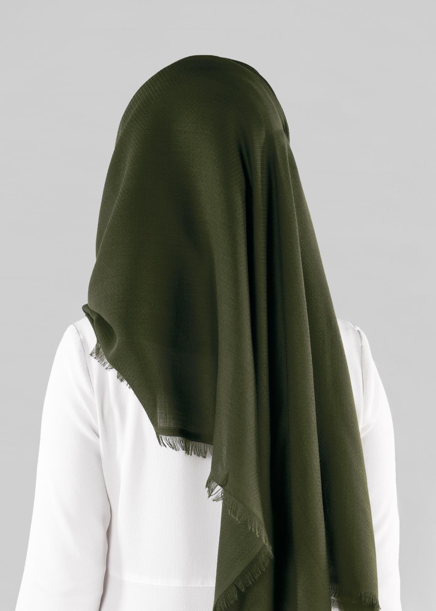 Tesettür giyim HAKİ ALVİNA ÇITIR ŞAL 9894 