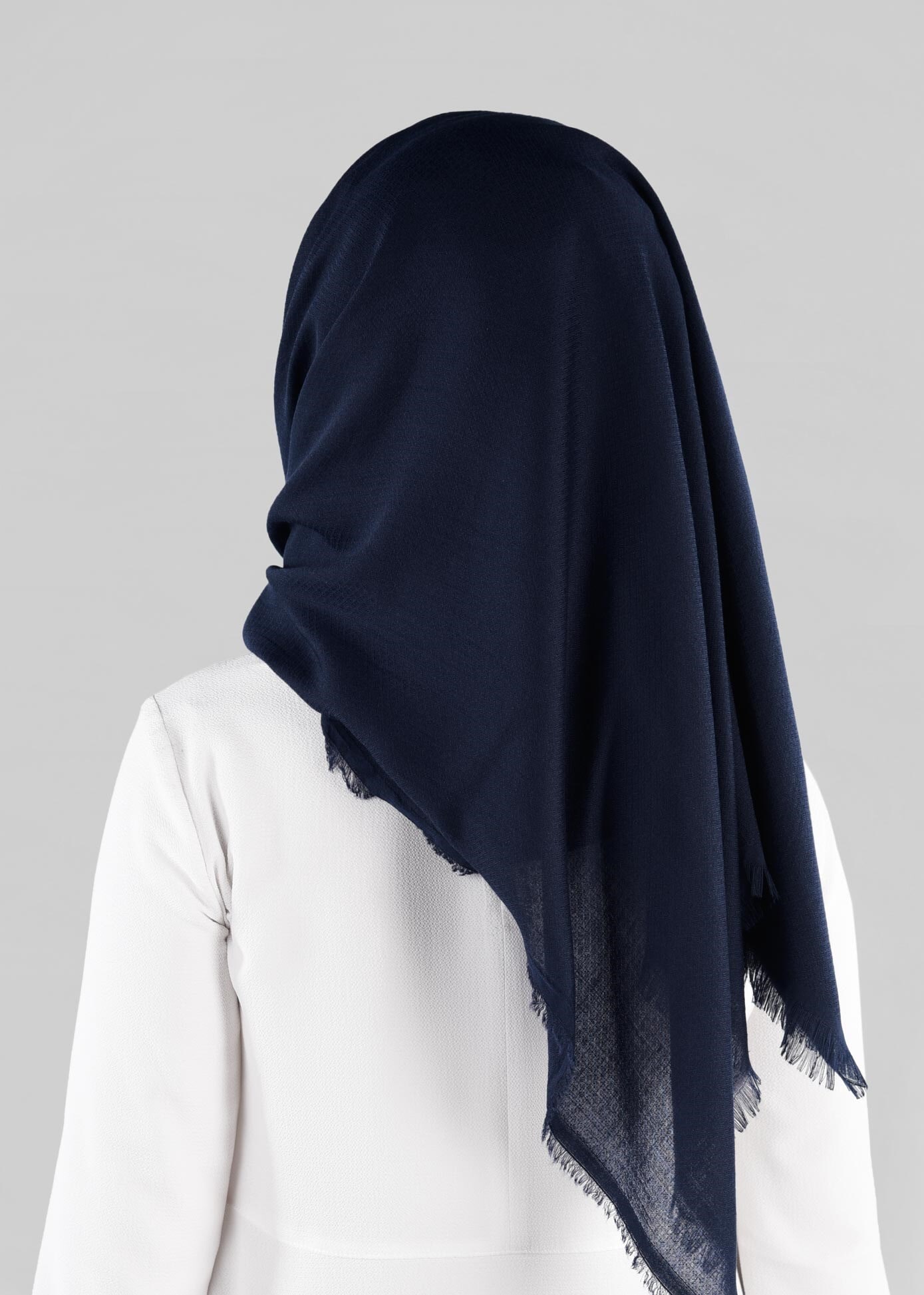 Tesettür giyim LACİVERT ALVİNA ÇITIR ŞAL 9894 