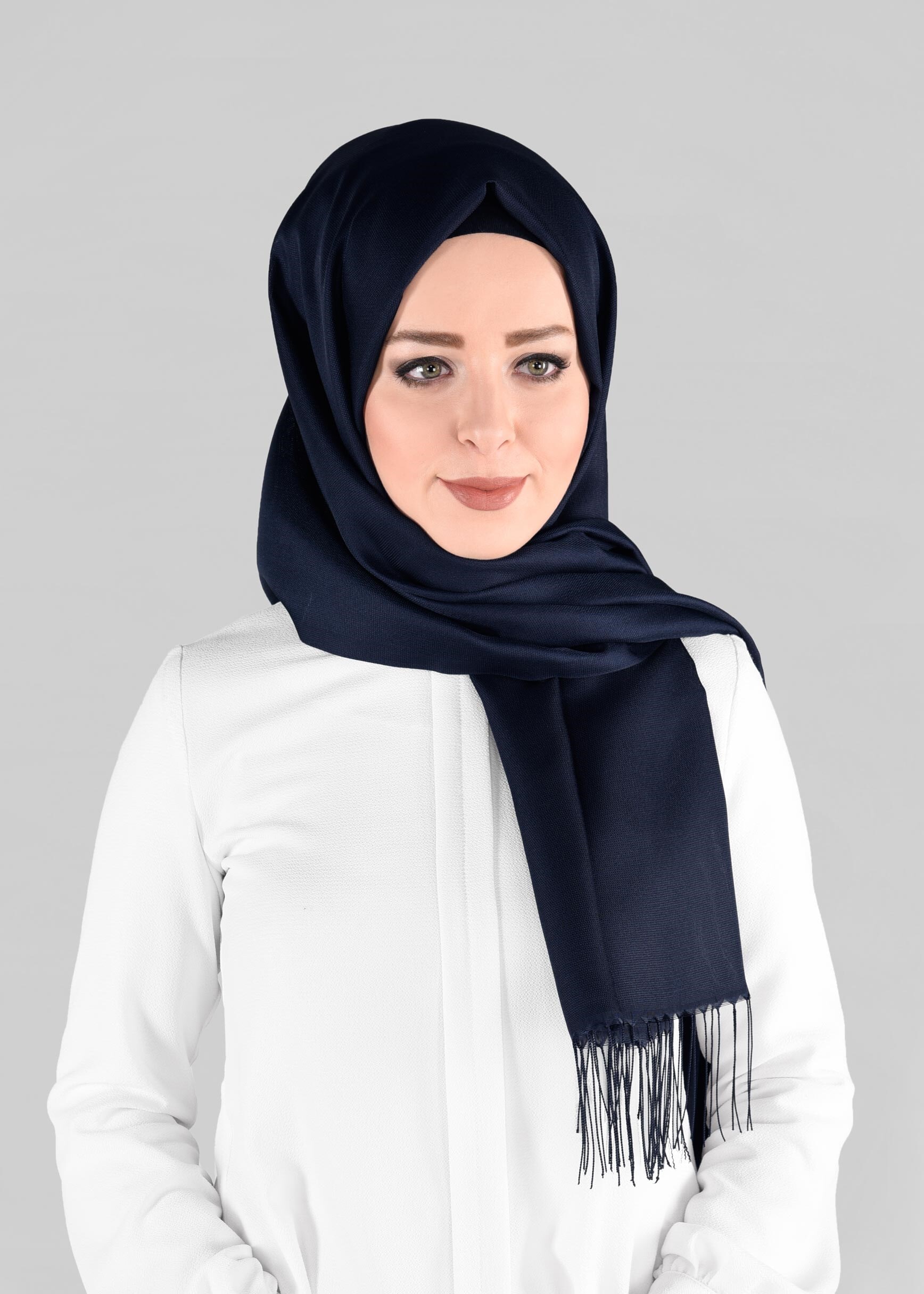 Tesettür giyim LACİVERT ALVİNA ŞAL 9897