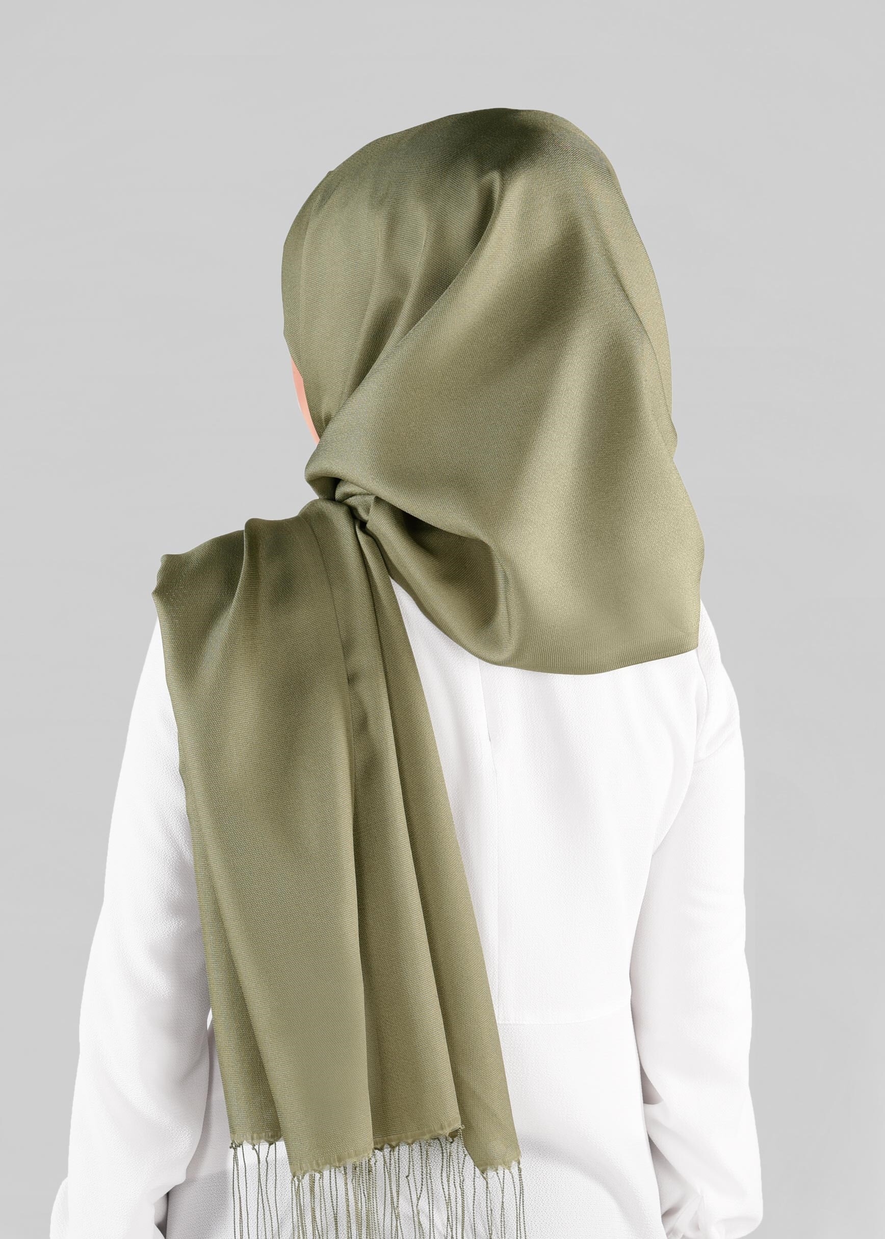 Tesettür giyim YEŞİL ALVİNA ŞAL 9897