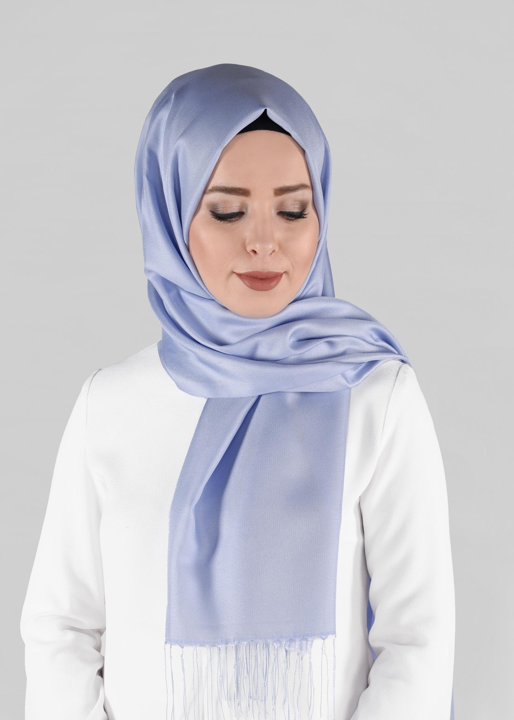 Tesettür giyim MAVİ ALVİNA ŞAL 9897