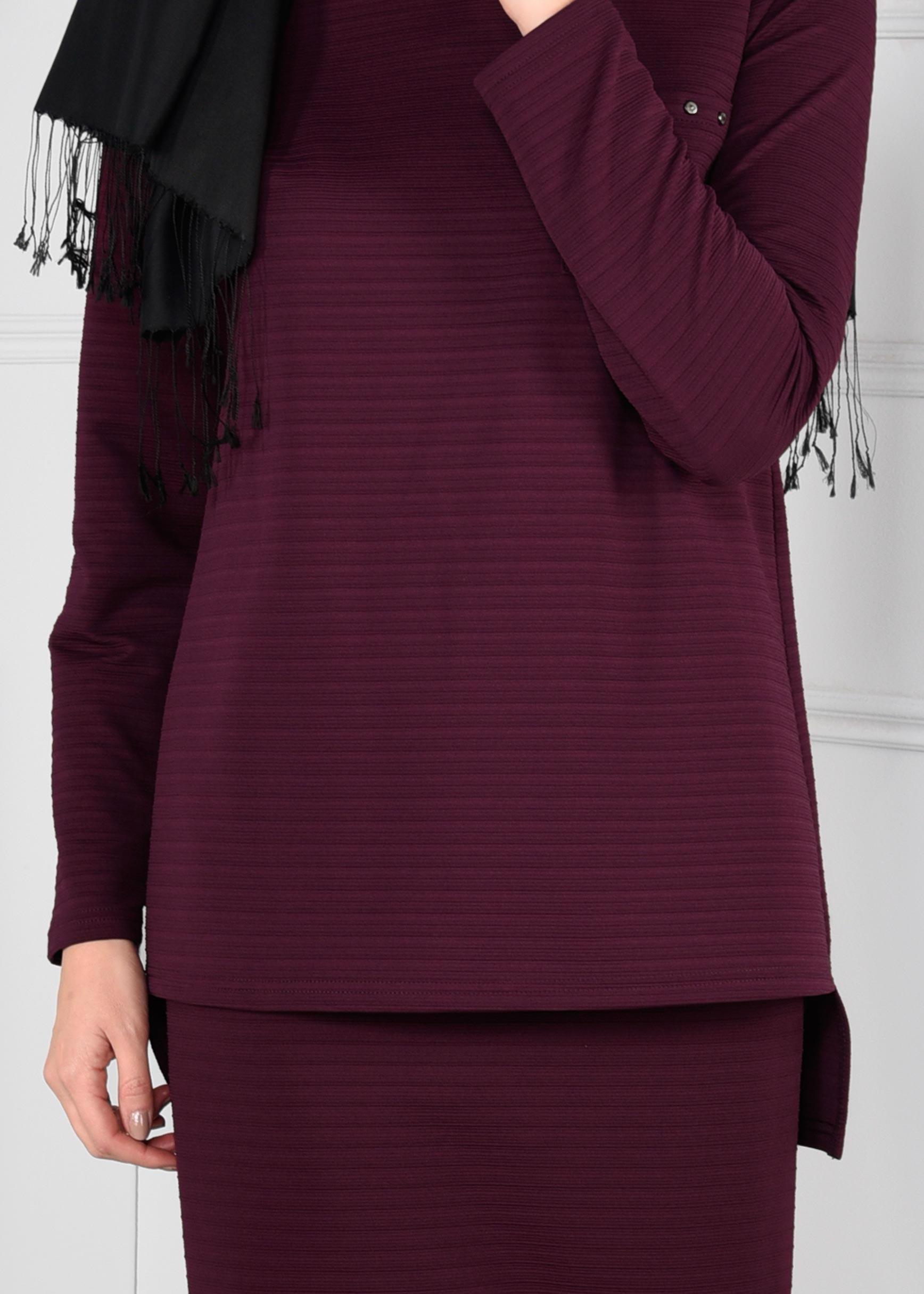 Tesettür giyim MOR 4810 OTTOMAN 2&prime;Lİ ETEKLİ TAKIM 38/46 TEK40