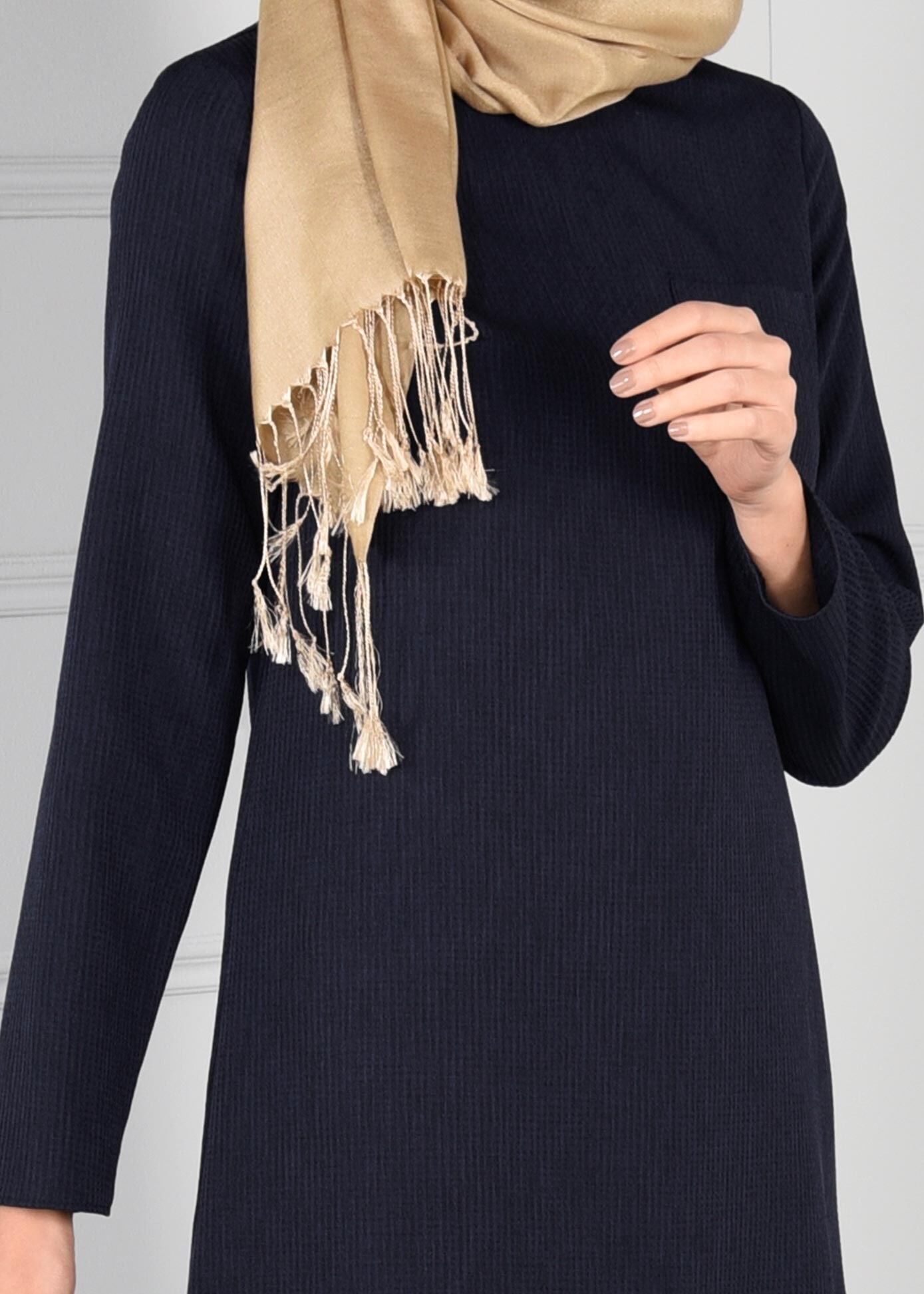 Tesettür giyim LACİVERT ARKASI UZUN 2Lİ PANTOLON TAKIM 4809