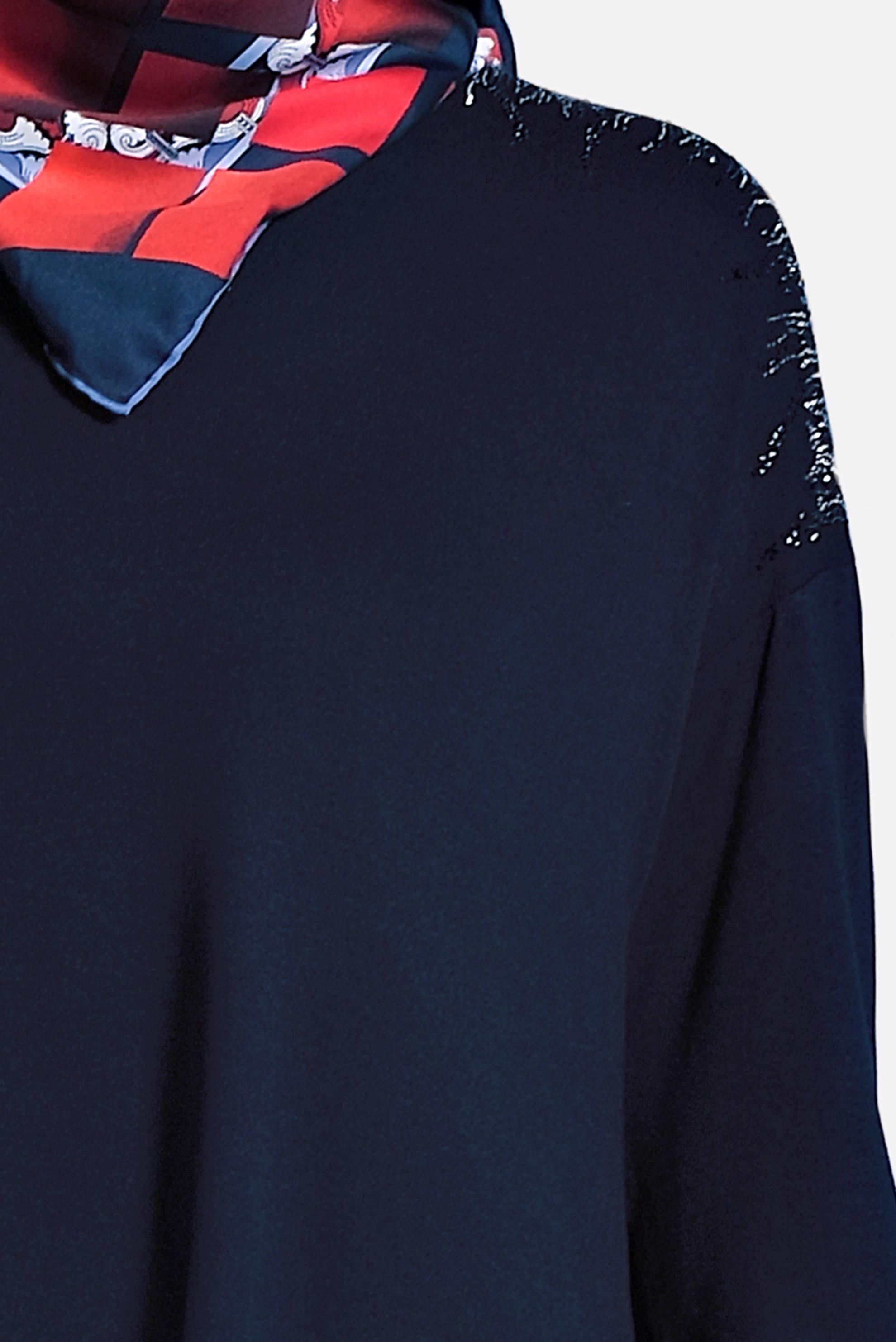 Hijab clothing NAVY BLUE PRINTED TUNIC 2747 