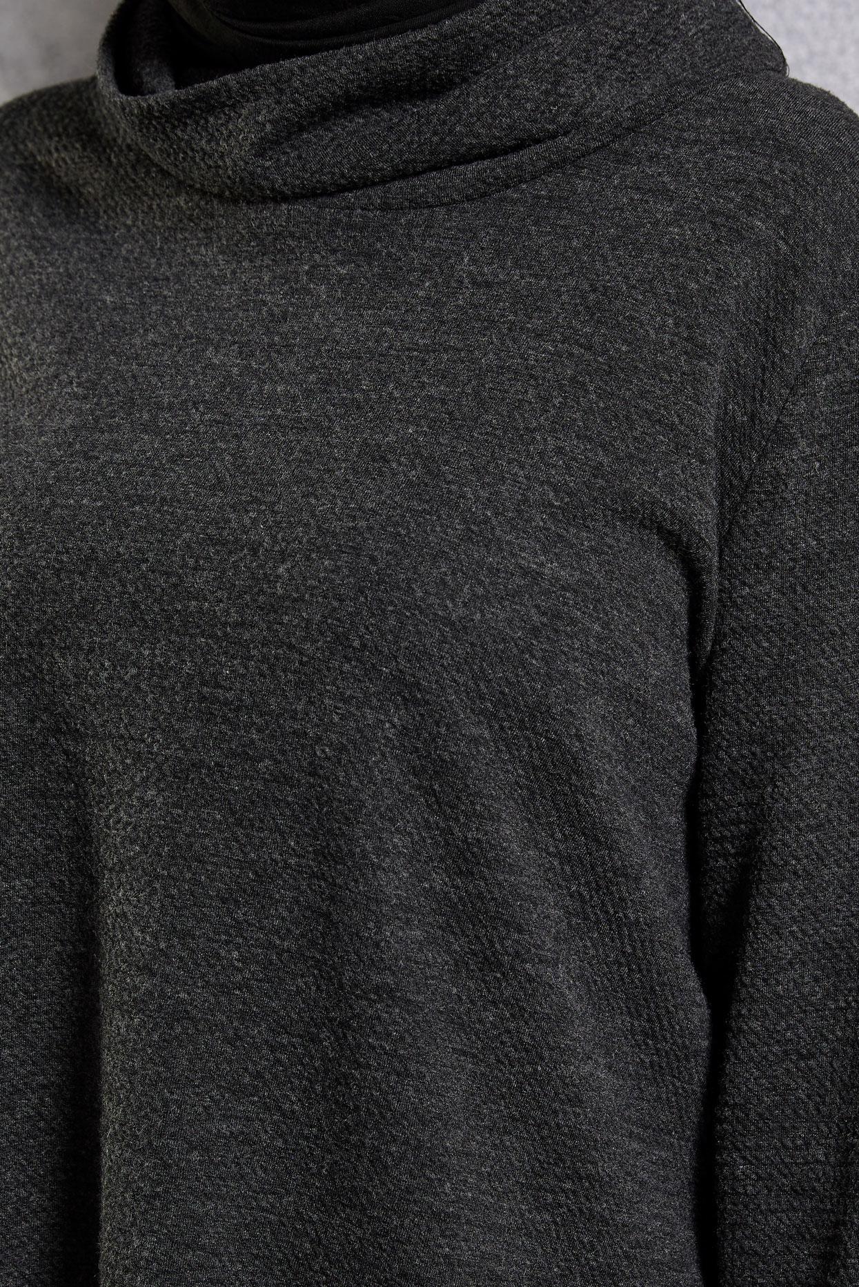 Hijab clothing GREY ASYMMETRIC CUT TUNIC 4613