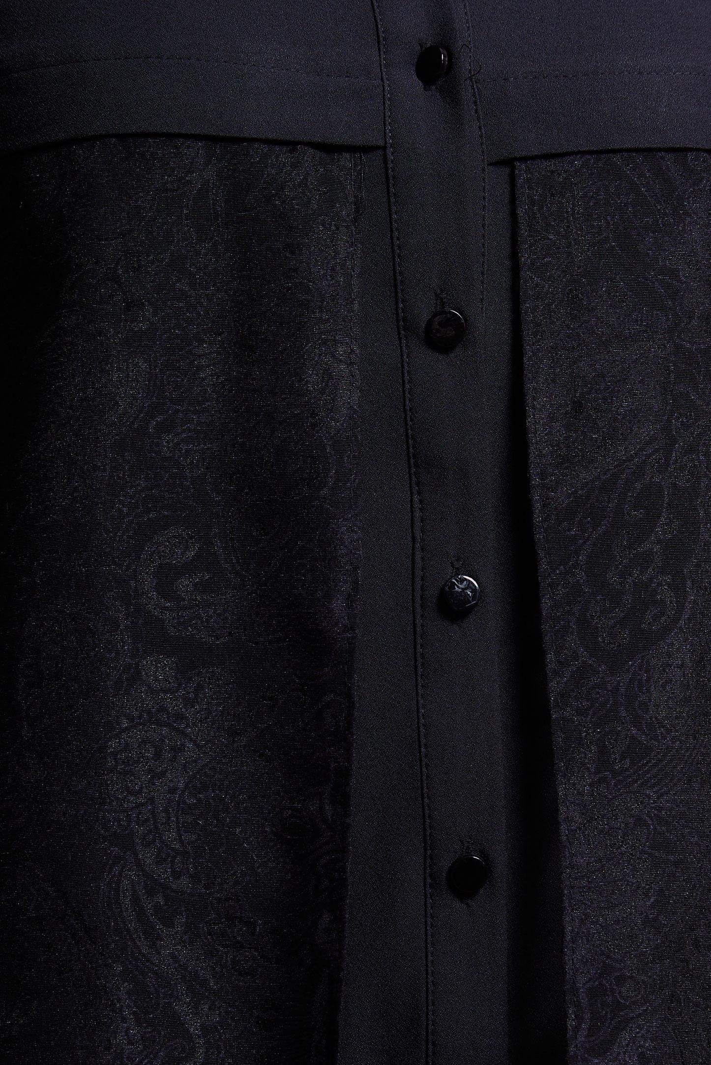 Tesettür giyim SİYAH GÖMLEK YAKA TUNİK 4685 