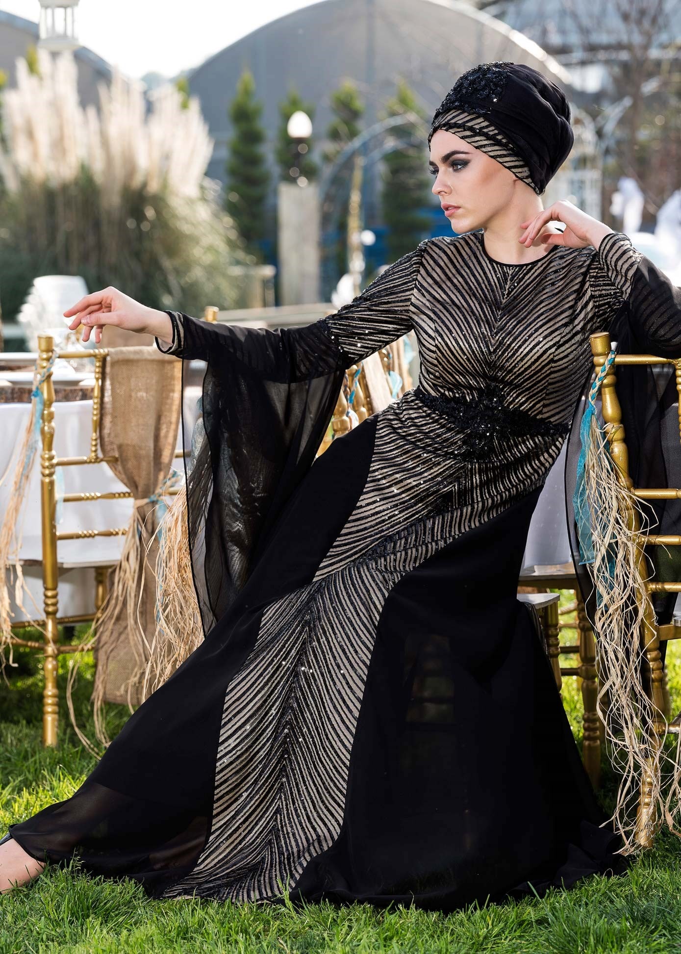 Vêtements hijab NOIR Robe 5493