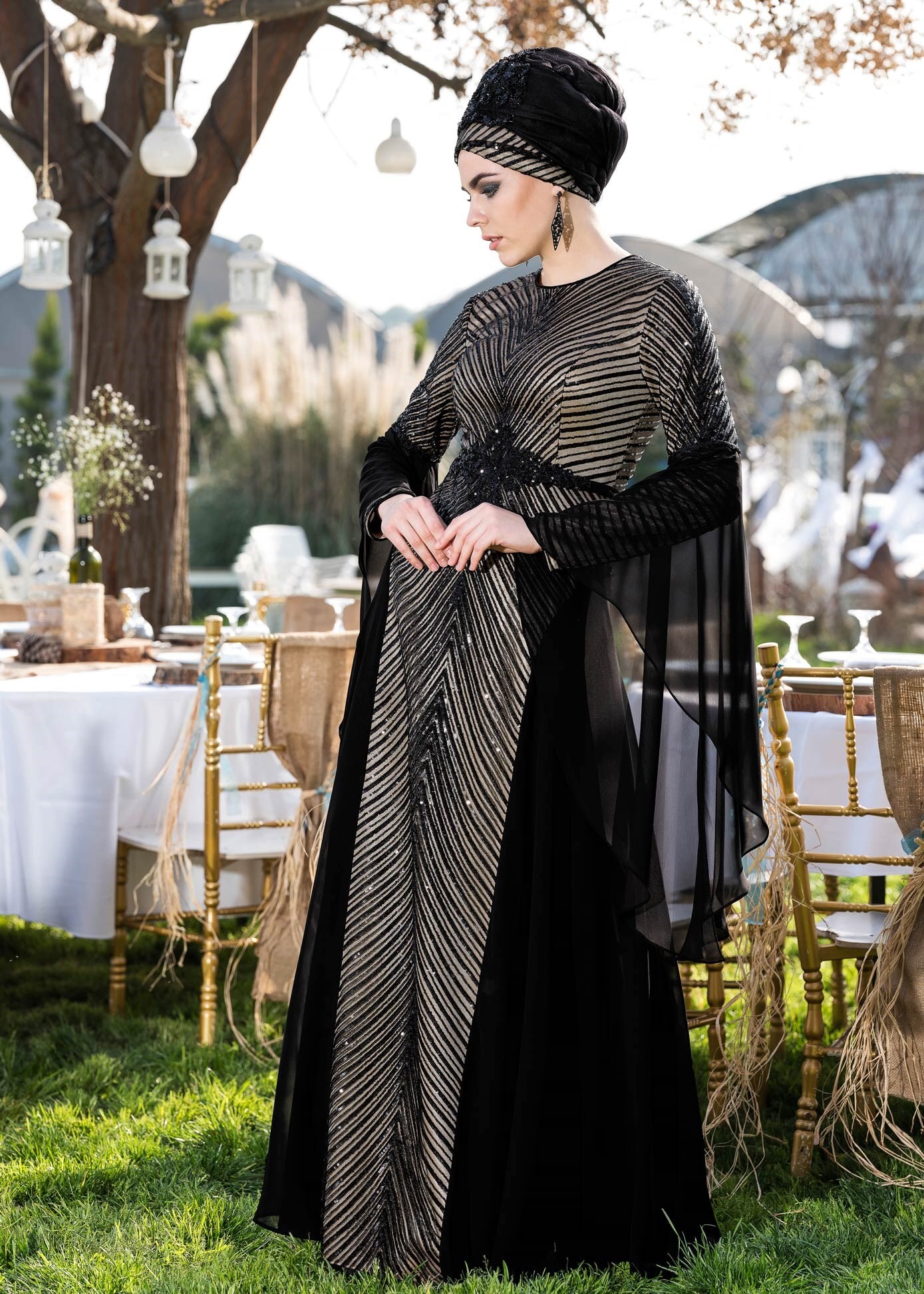 Vêtements hijab NOIR Robe 5493