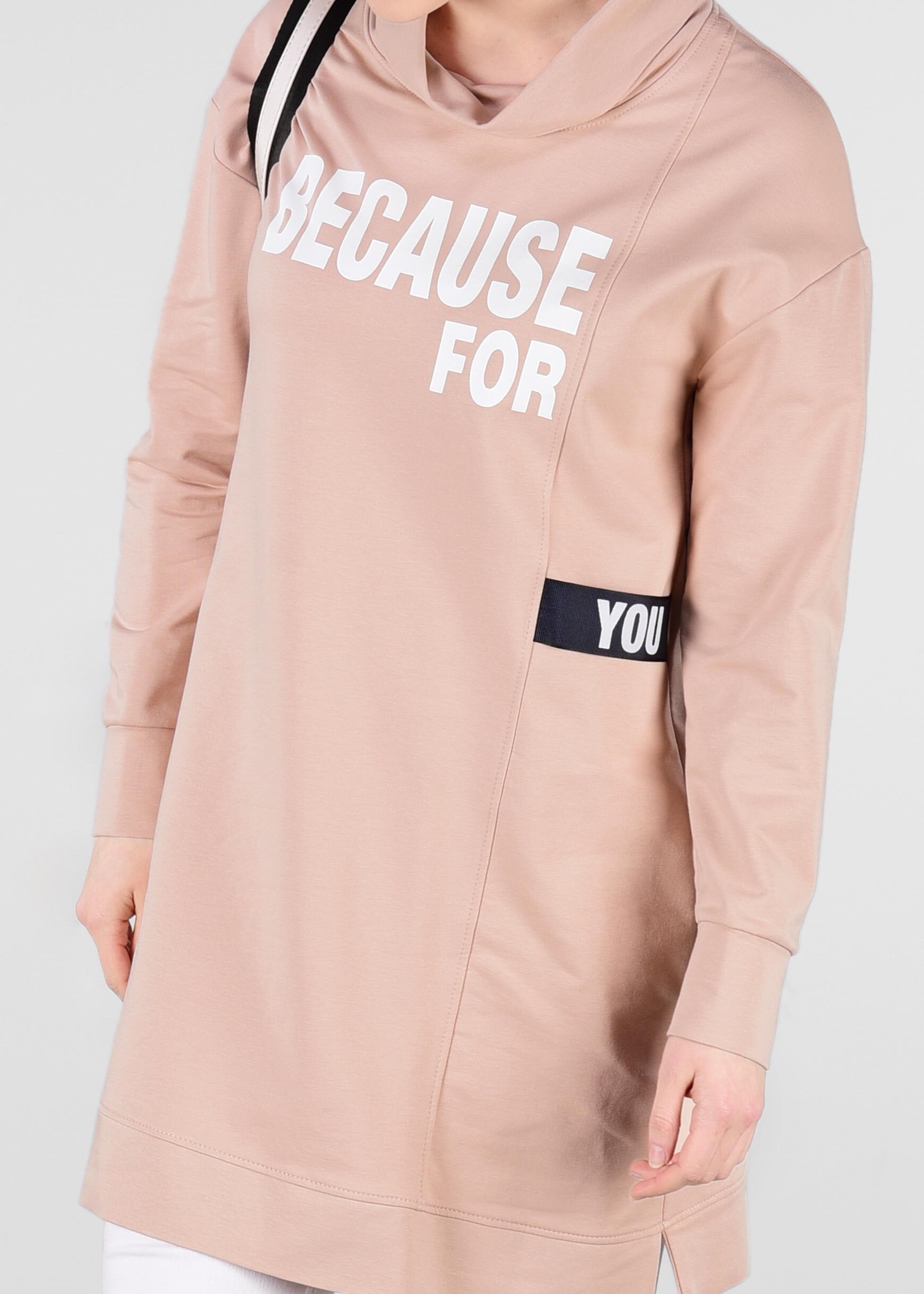 Tesettür giyim PUDRA 4101 NEW LERİDA EŞOFMAN TUNİK 36/42 TEK38