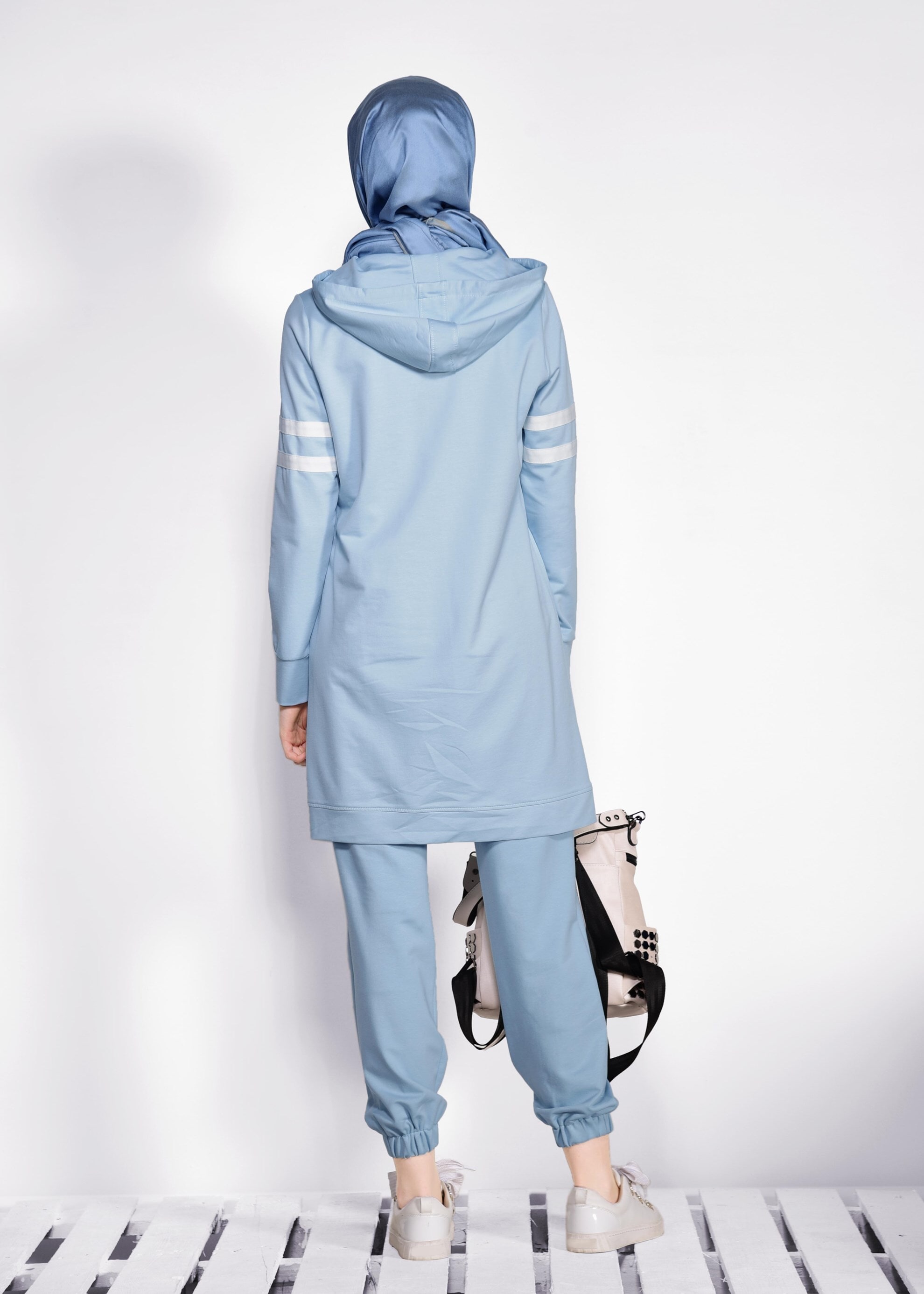 Tesettür giyim MAVİ 4210 NEW LERİDA 2&prime;Lİ PANT.EŞF.TK 36/42