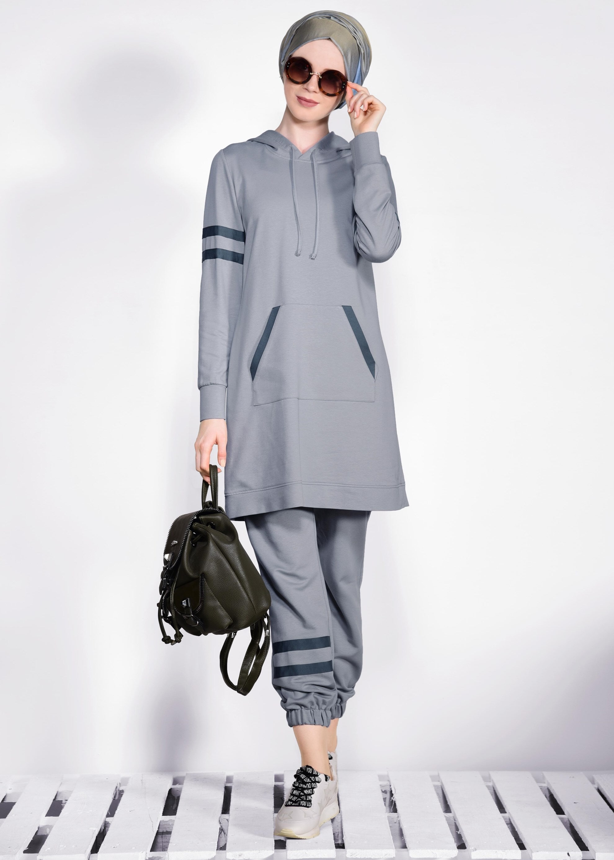 Tesettür giyim BEJ 4210 NEW LERİDA 2&prime;Lİ PANT.EŞF.TK 36/42