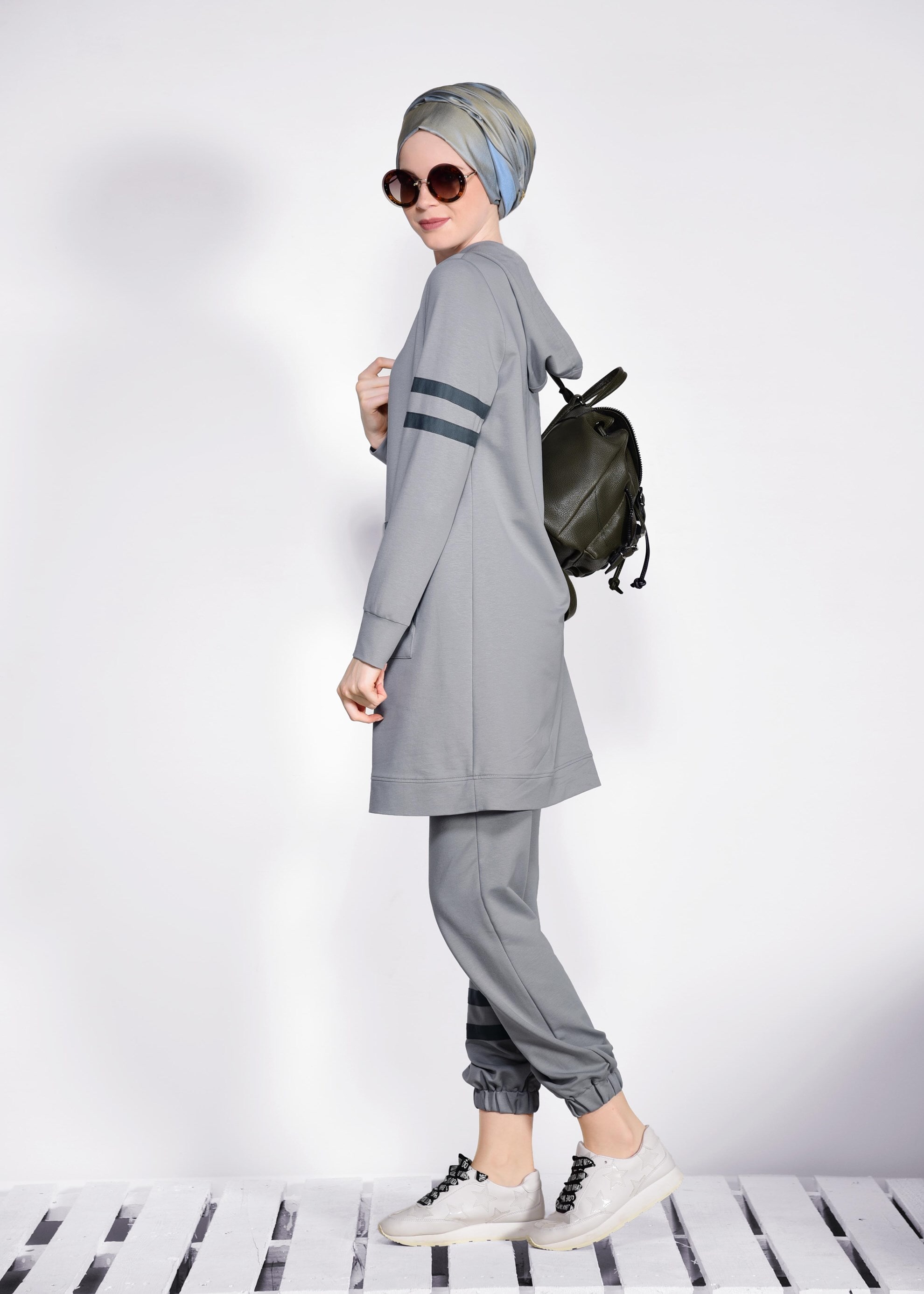 Tesettür giyim BEJ 4210 NEW LERİDA 2&prime;Lİ PANT.EŞF.TK 36/42