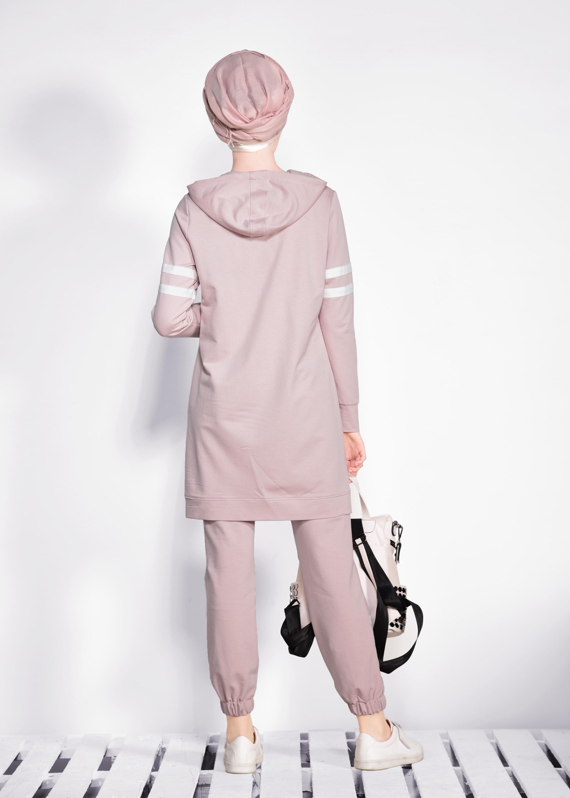 Tesettür giyim PUDRA 4210 NEW LERİDA 2&prime;Lİ PANT.EŞF.TK 36/42