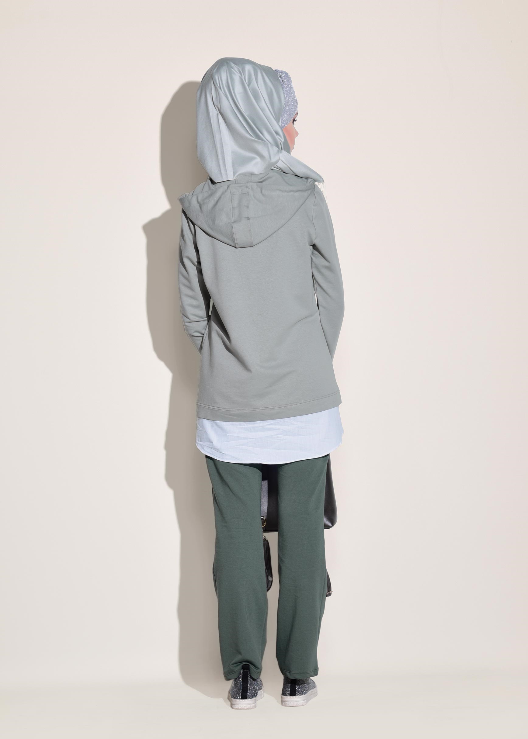 Tesettür giyim BEJ 4911 NEW LERİDA 2&prime;Lİ PANT.EŞOFMAN TAKIM 36/46