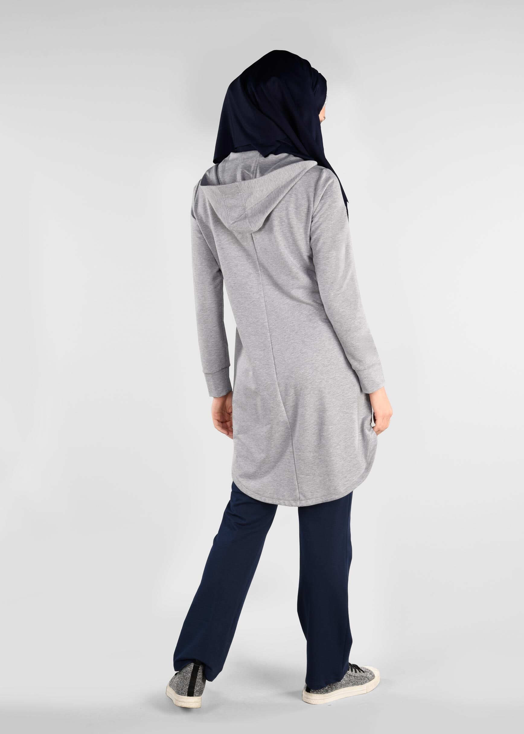 Tesettür giyim GRİ 4913 NEW LERİDA 2&prime;Lİ PANT.EŞOFMAN TK.36/44 TEK38