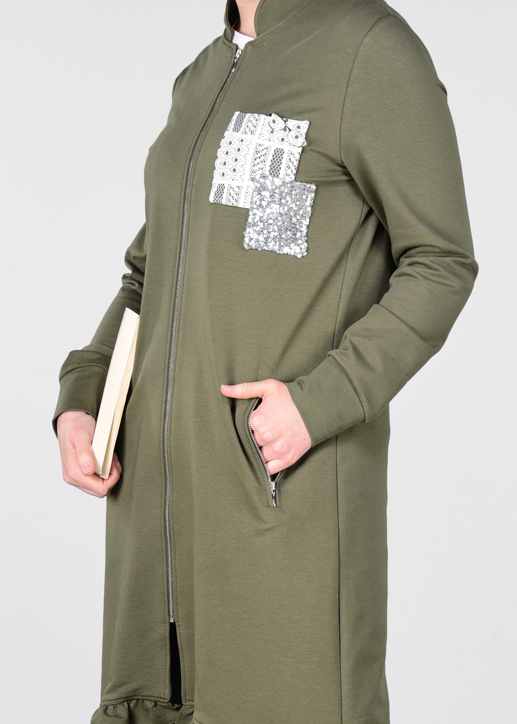 Tesettür giyim HAKİ 4916 NEW LERİDA 2&prime;Lİ PANT.EŞF.TK.38/46 TEK40