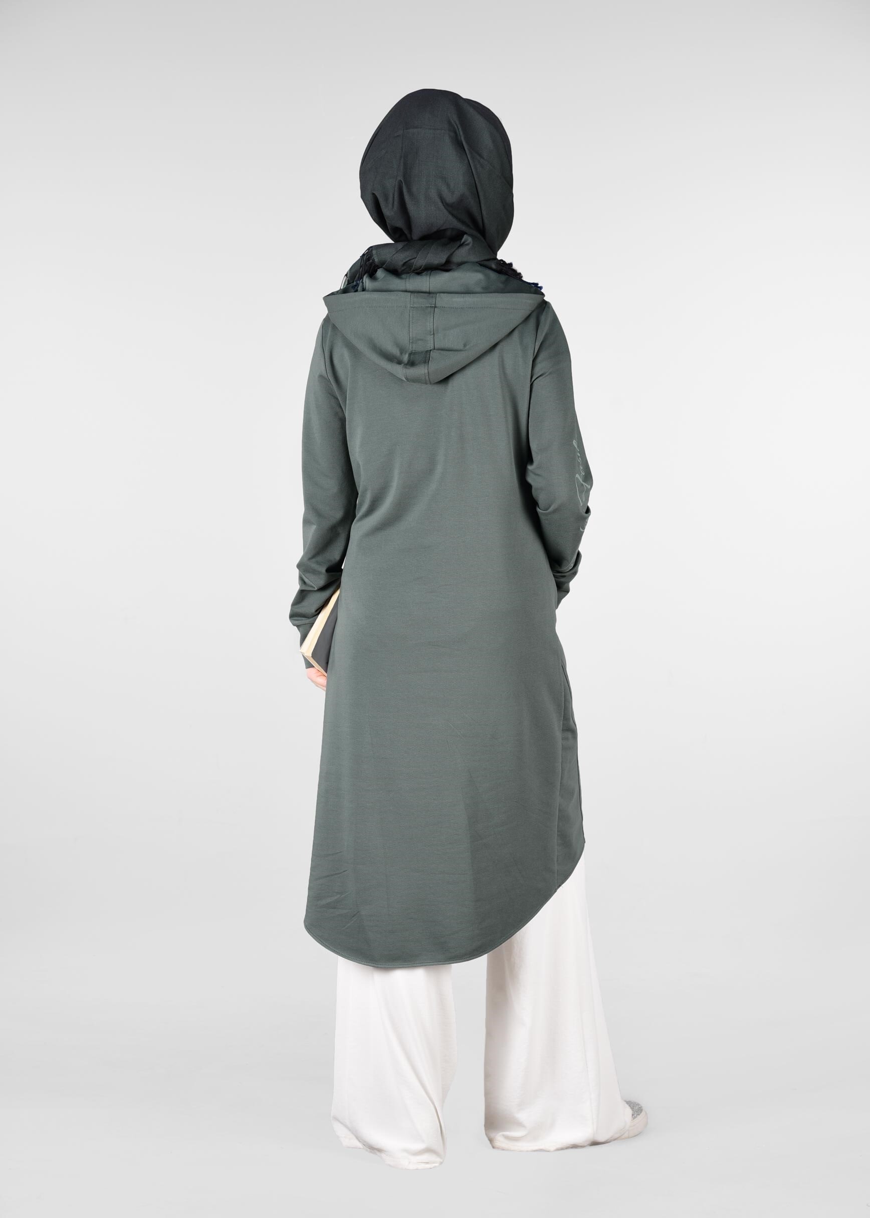 Tesettür giyim YEŞİL 4933 NEW LERİDA EŞOFMAN TUNİK 36/42 TEK38